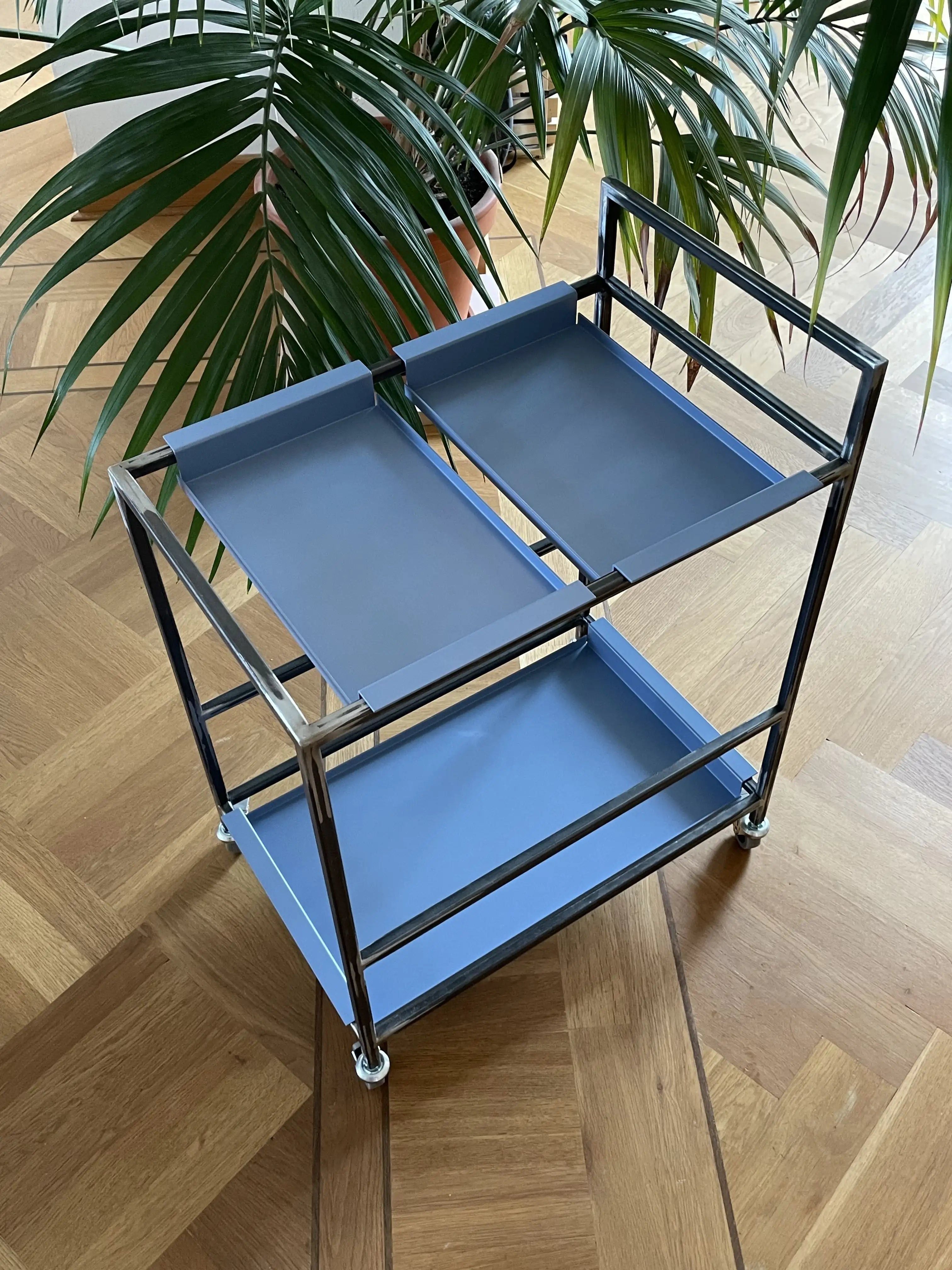 hans objects SET - Bar- und Servierwagen FRIDA mit Tabletts CARLA