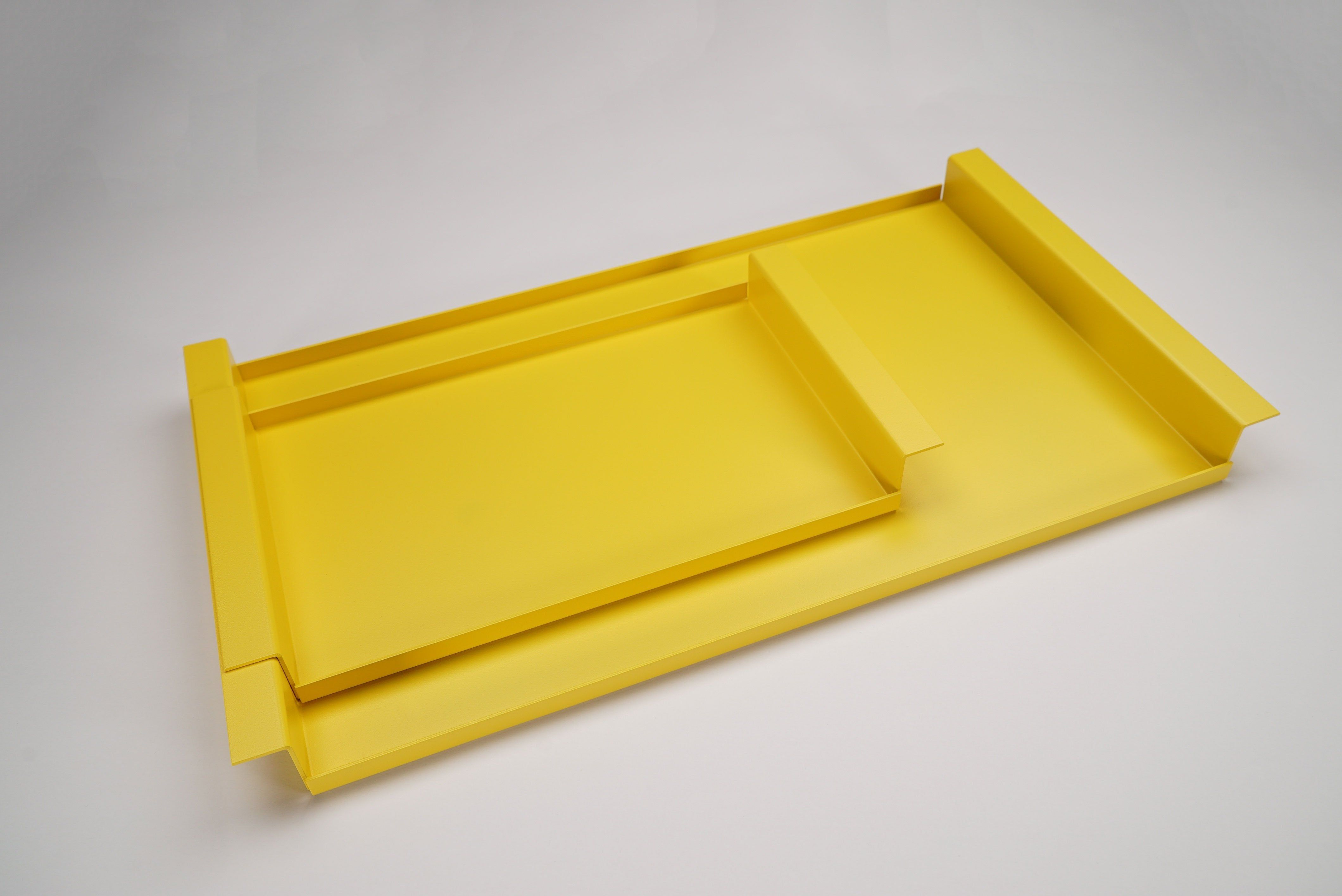 Tray "CARLA" metal zinc yellow