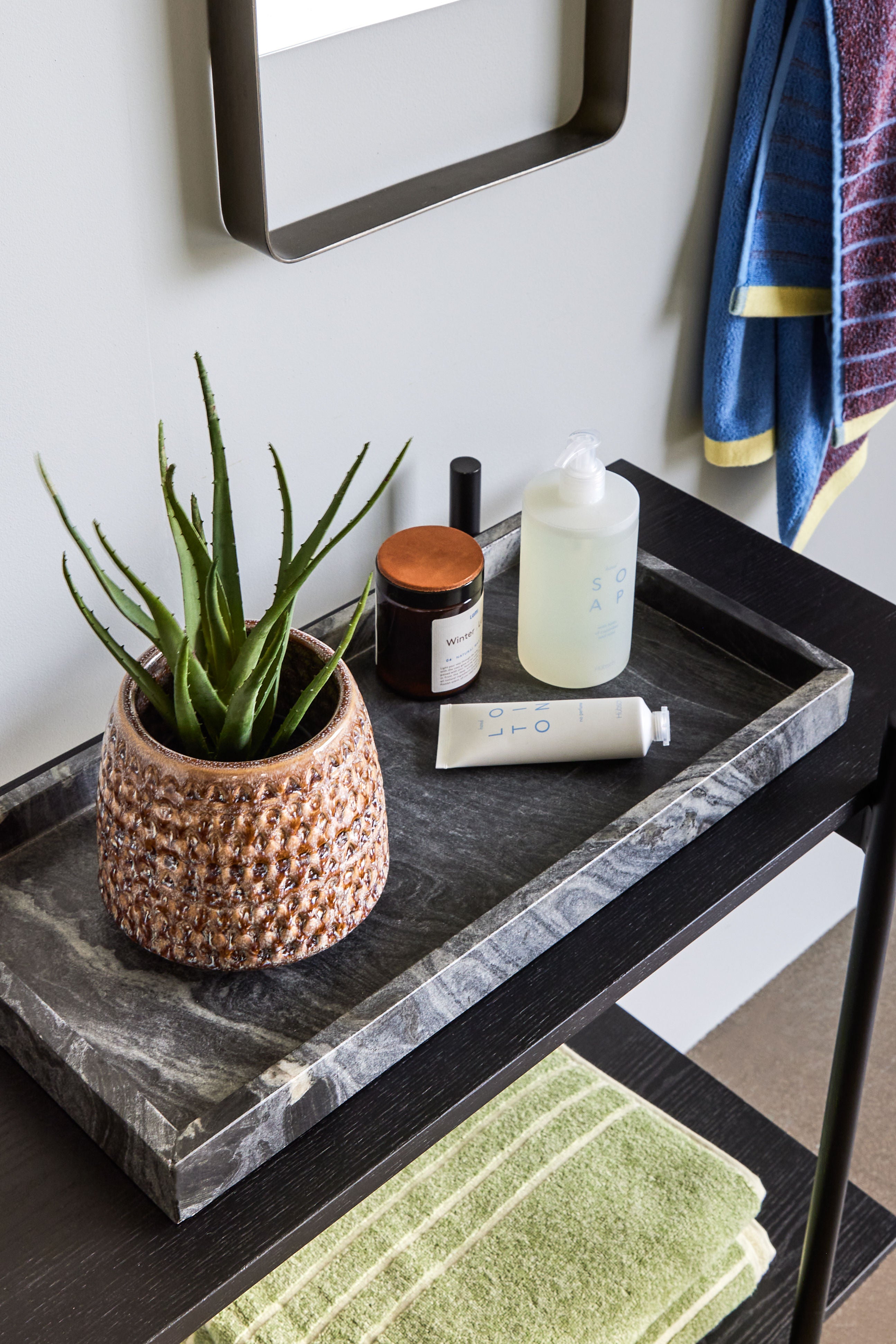 Trays "Grand" Bowls Black Set of 2