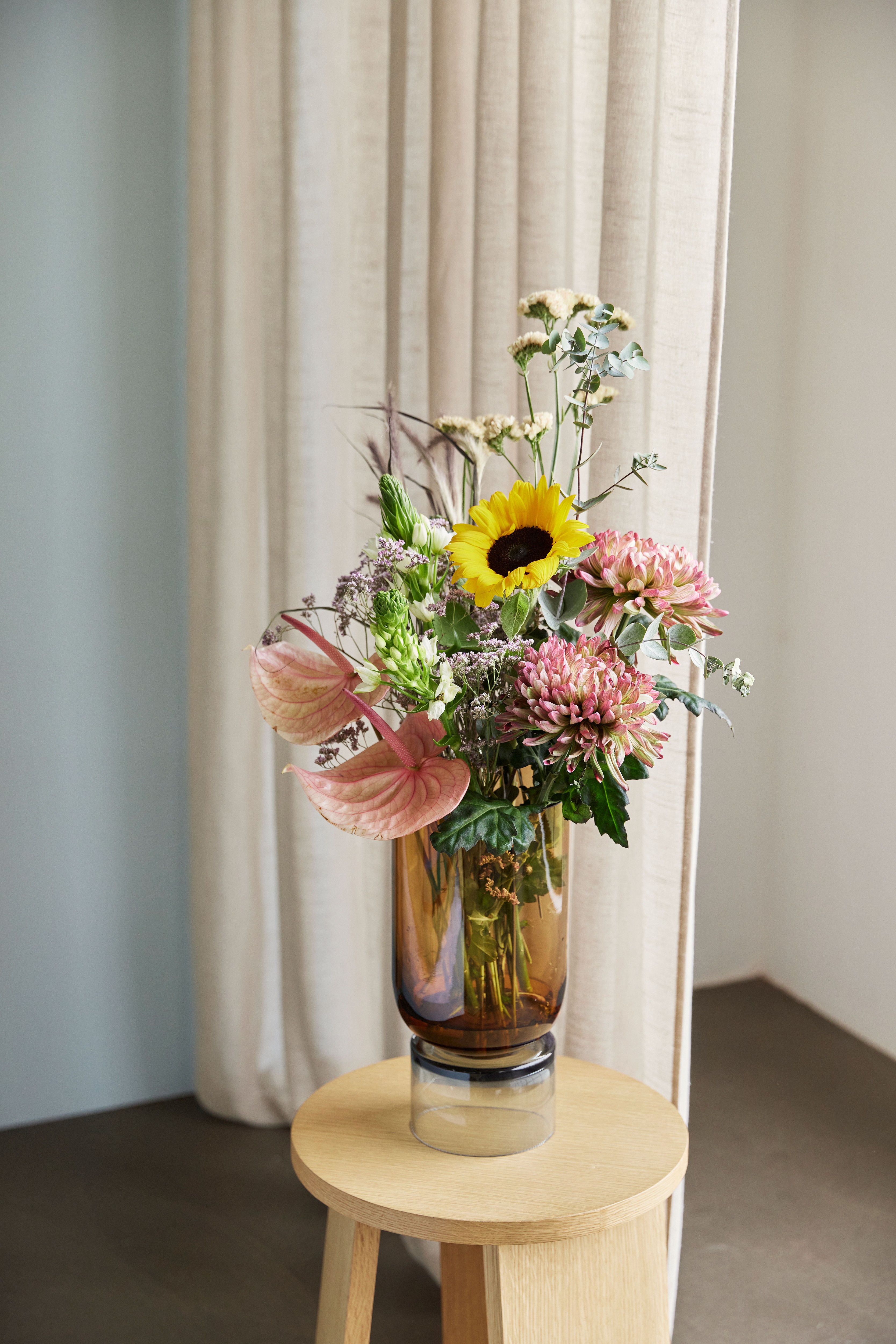 Hocker "Split" Triple Naturfarben