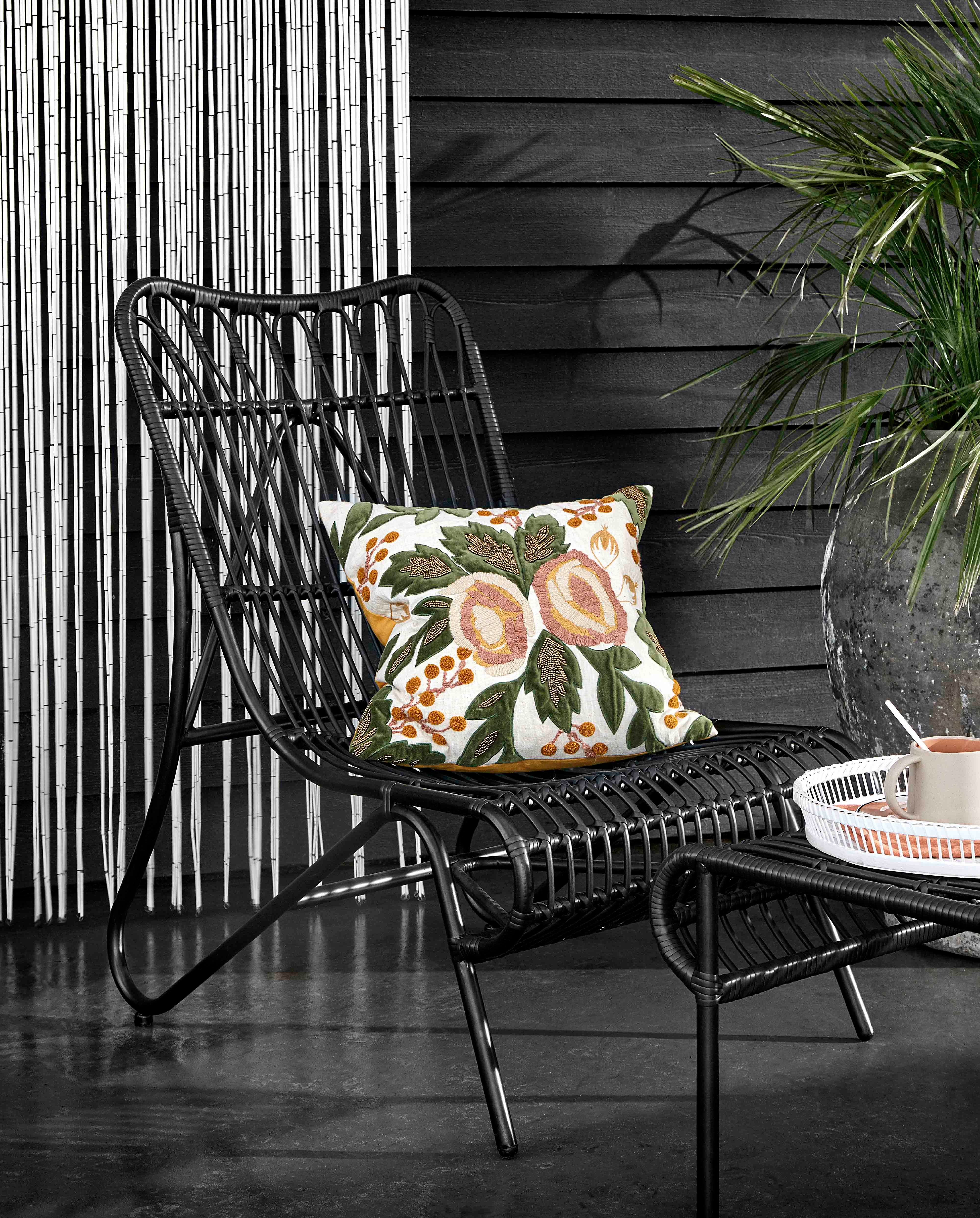 Lounge Stuhl "HAZEL" Schwarz