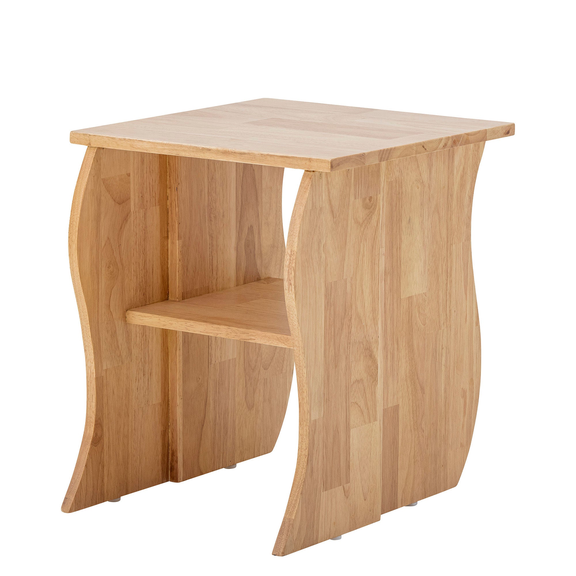 Hocker "Bark" Natur Gummibaumholz
