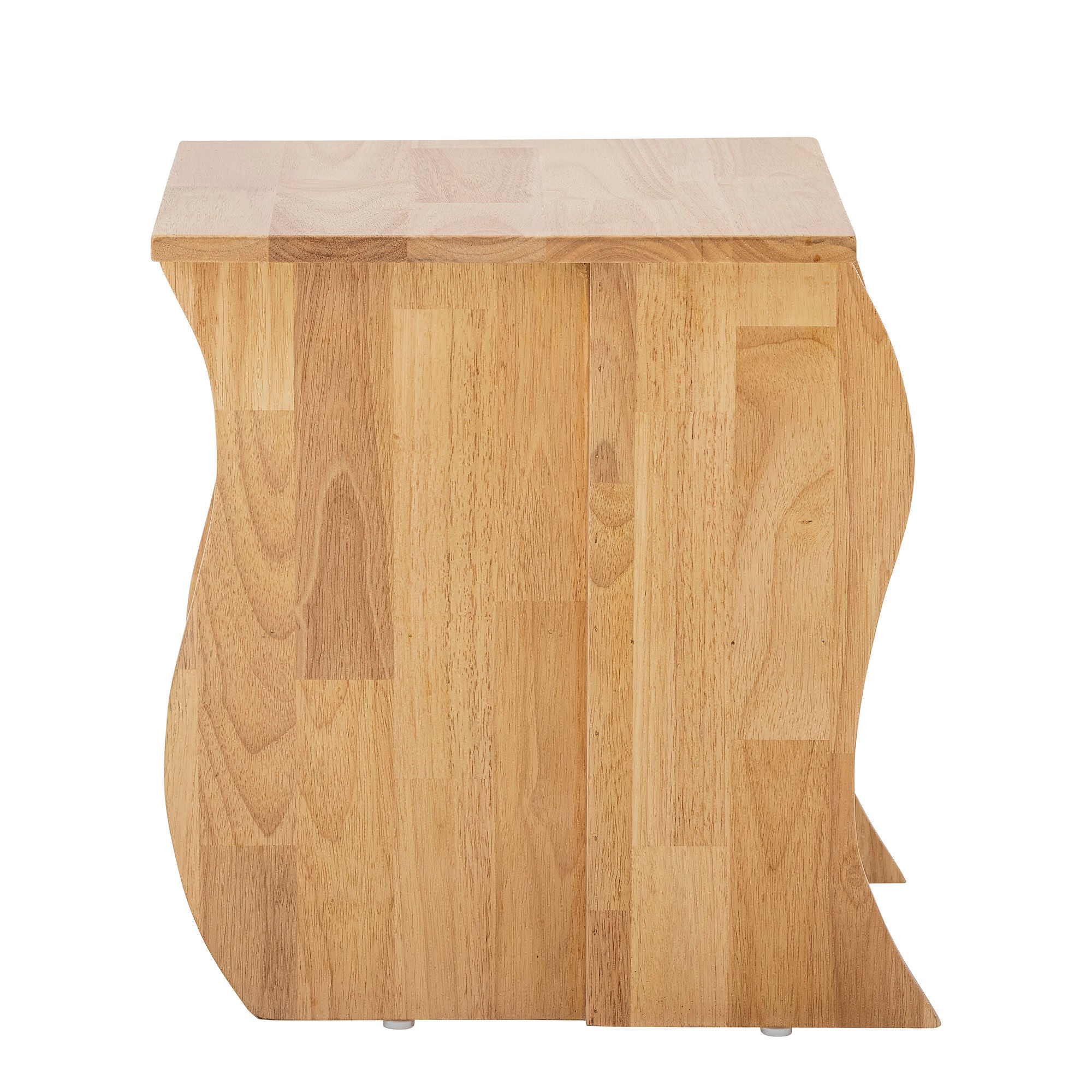 Hocker "Bark" Natur Gummibaumholz