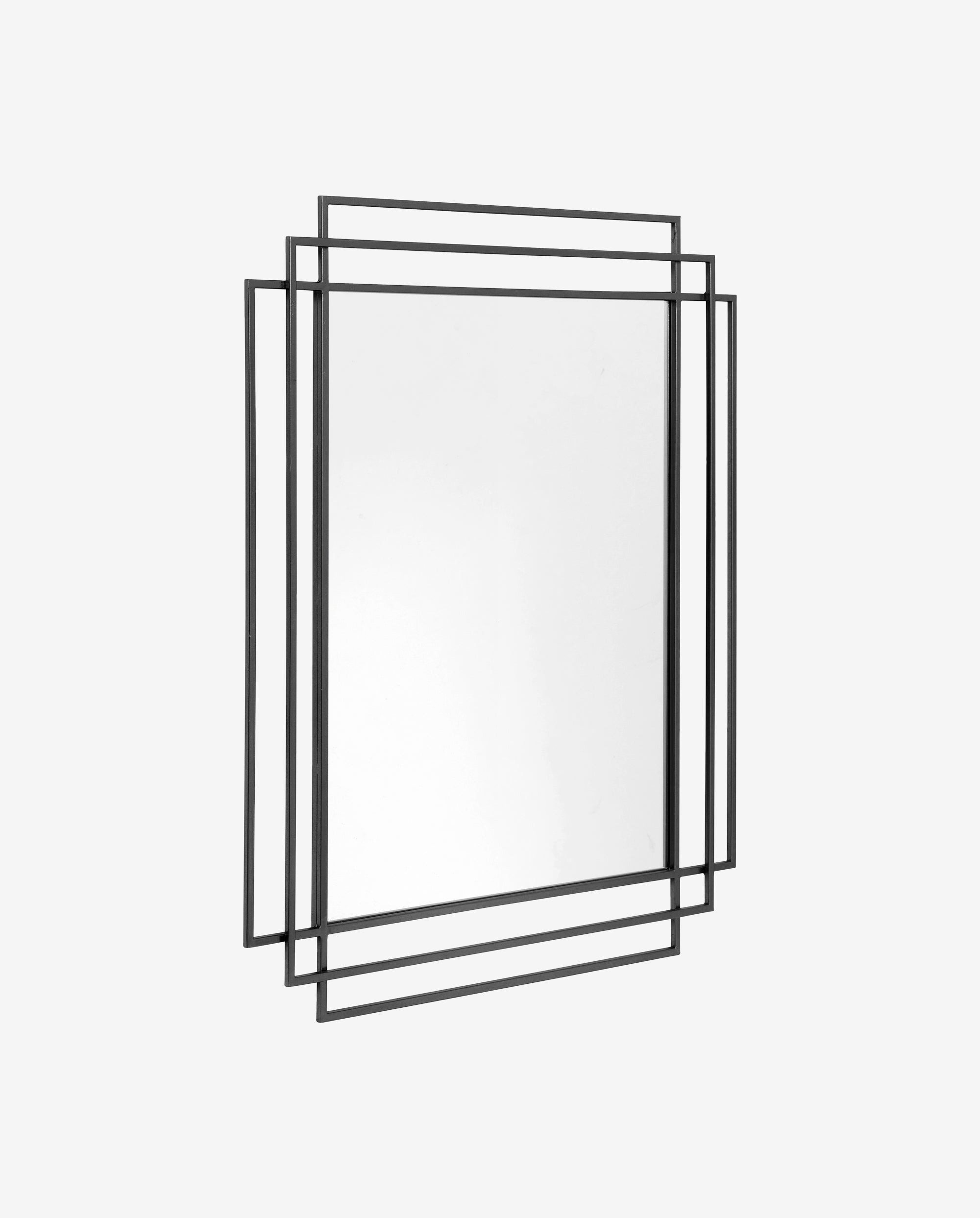 Spiegel Rechteckig Schwarz