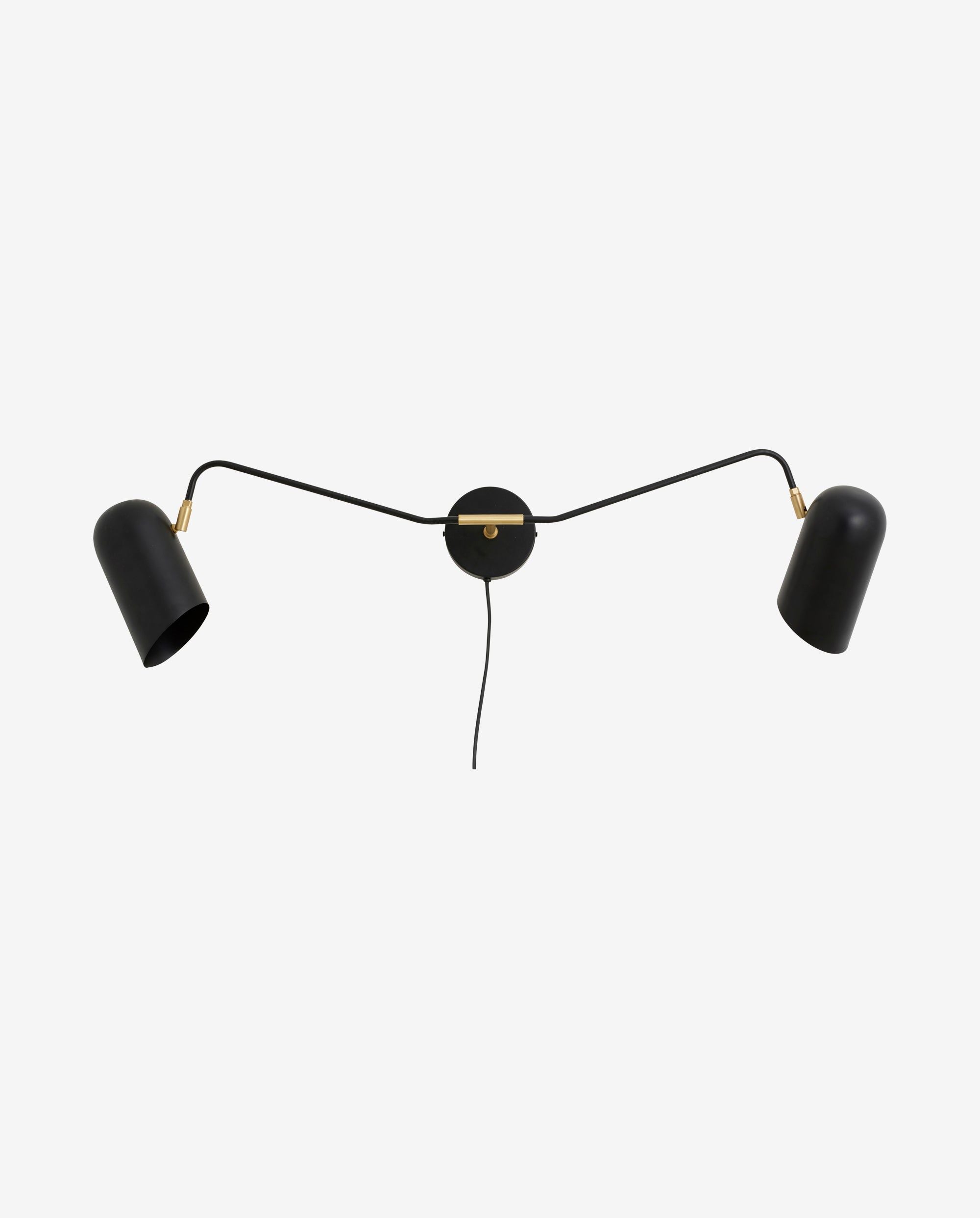 Wandleuchte "ERIS" 2 Arme Schwarz