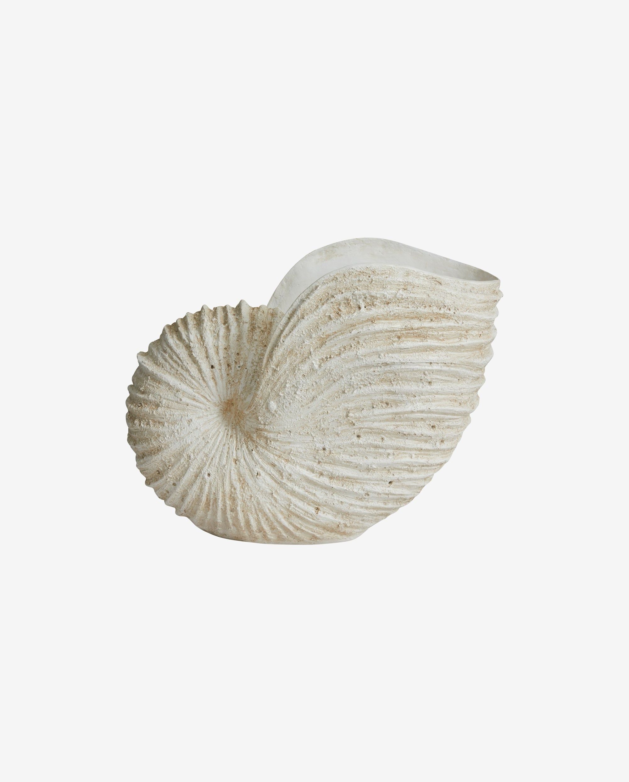 Dekoration "KETOY" Muschelform Weiß