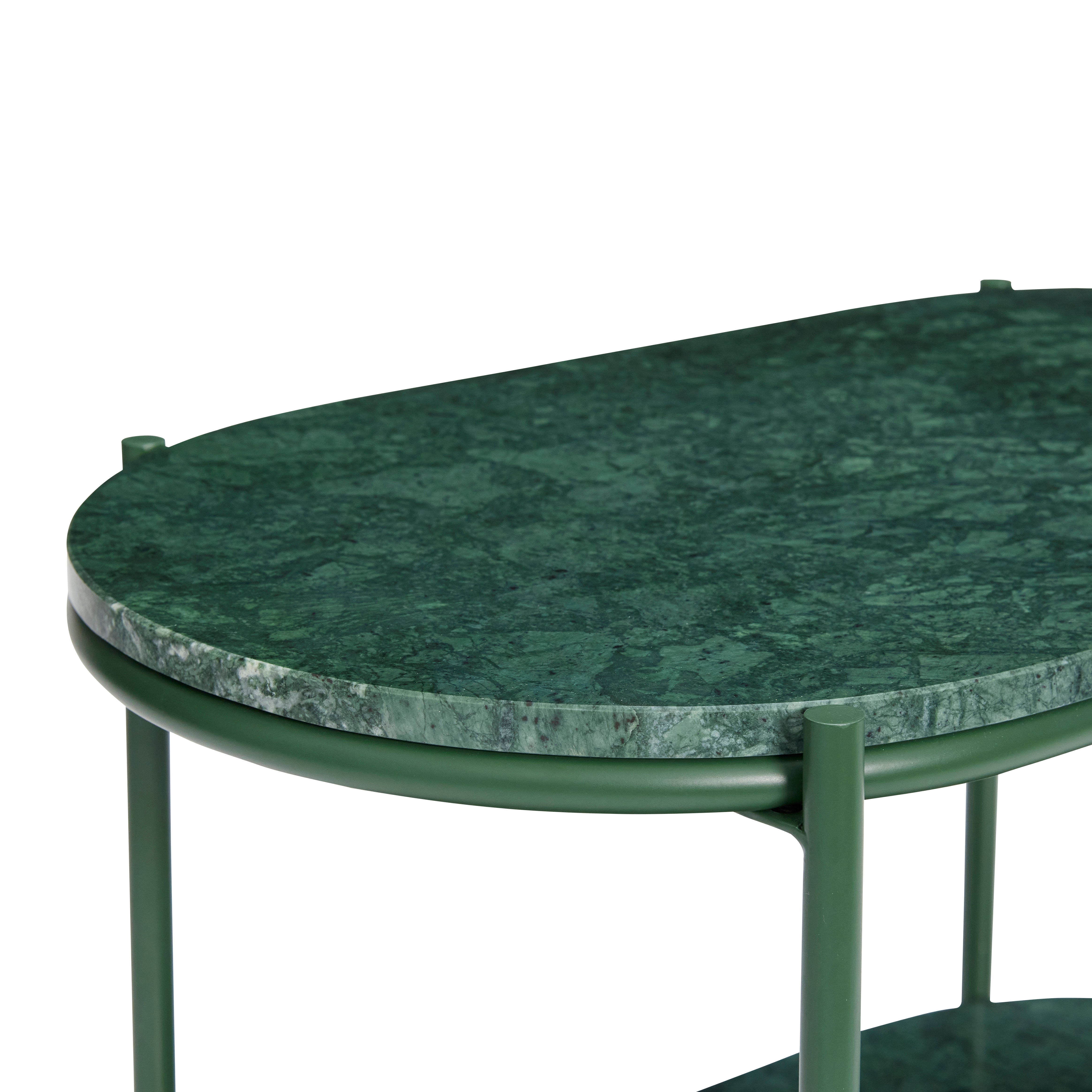 Side table "Nusa" dark green