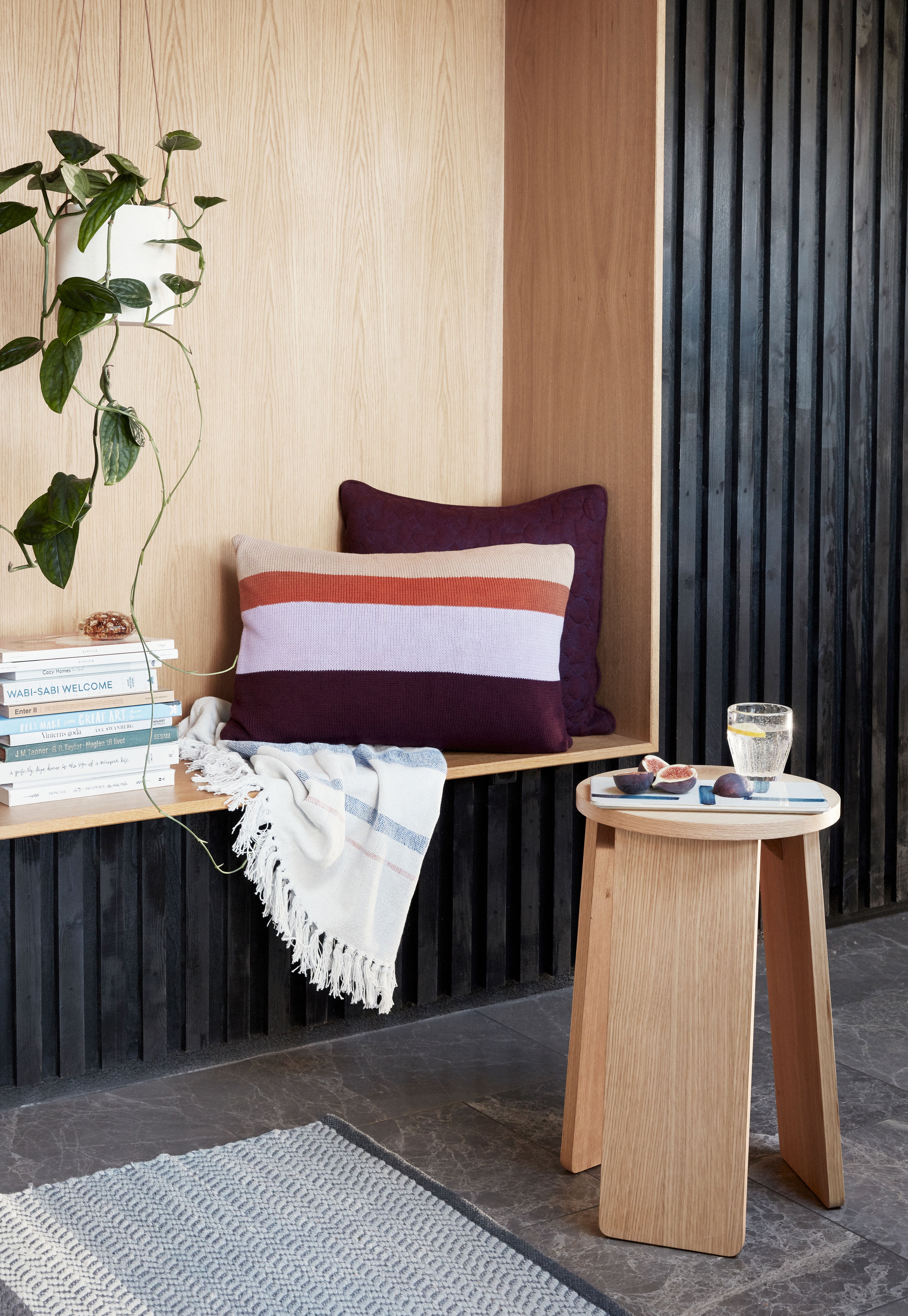 Stool "Split" Triple Natural