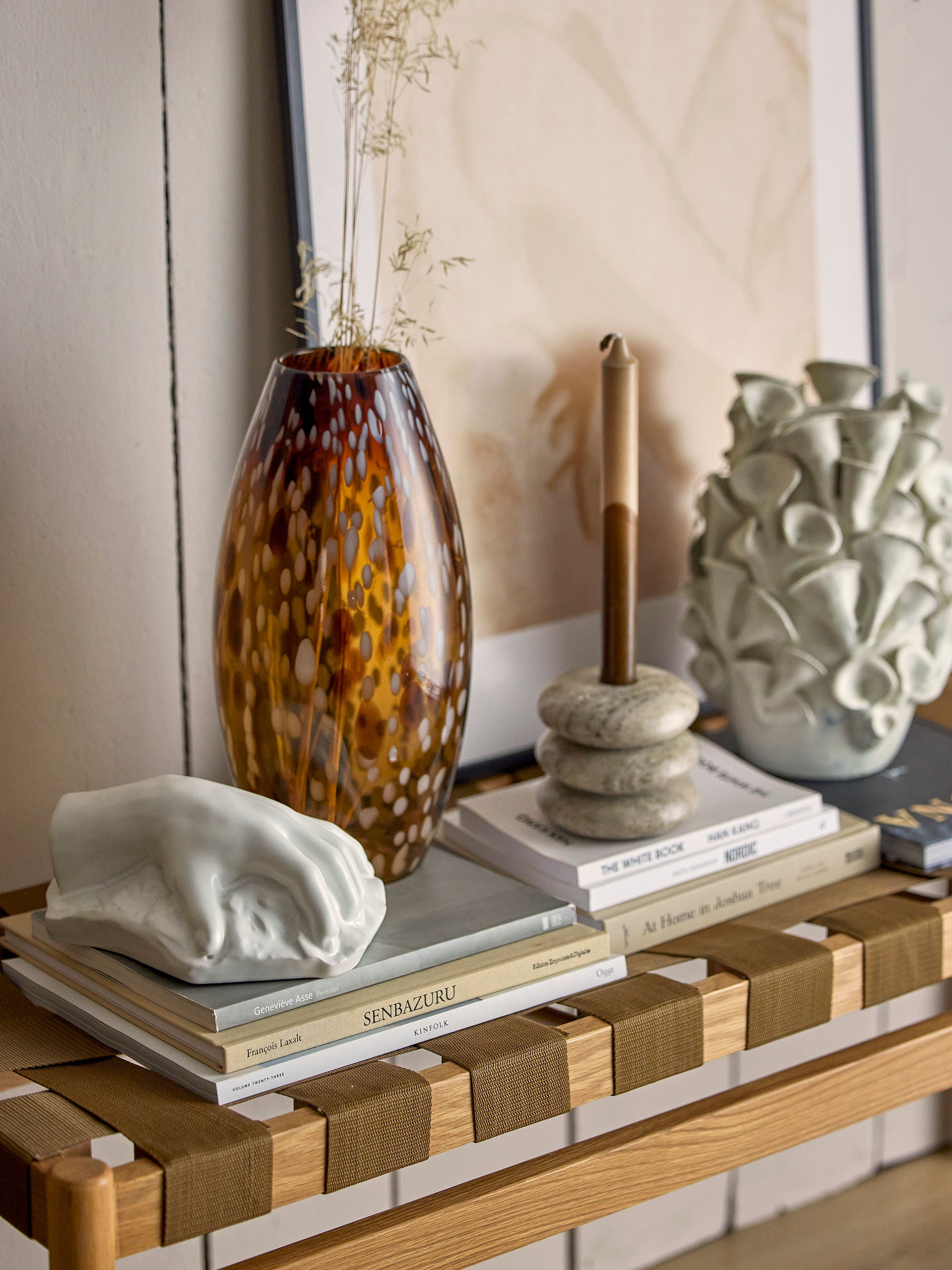 Vase "Daraz" Braun Glas