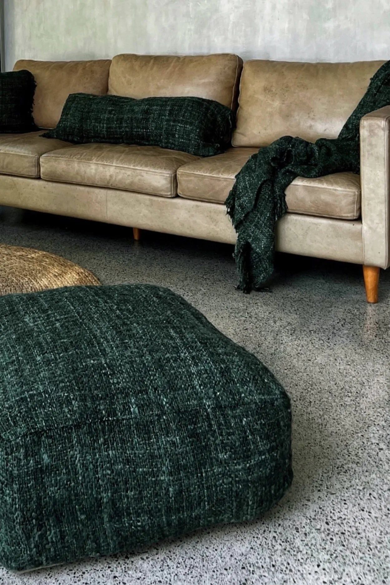 Pouf "The Oh My Gee Pouffe" Wald Grün