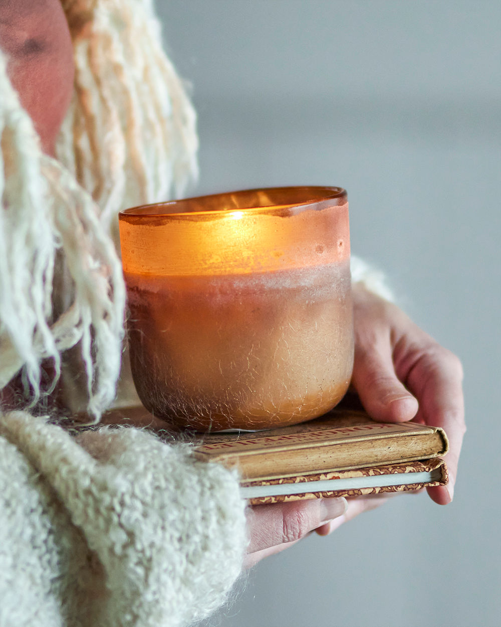 Duftkerze NO. 5 "Sea Salt" Braun Natürliches Wachs