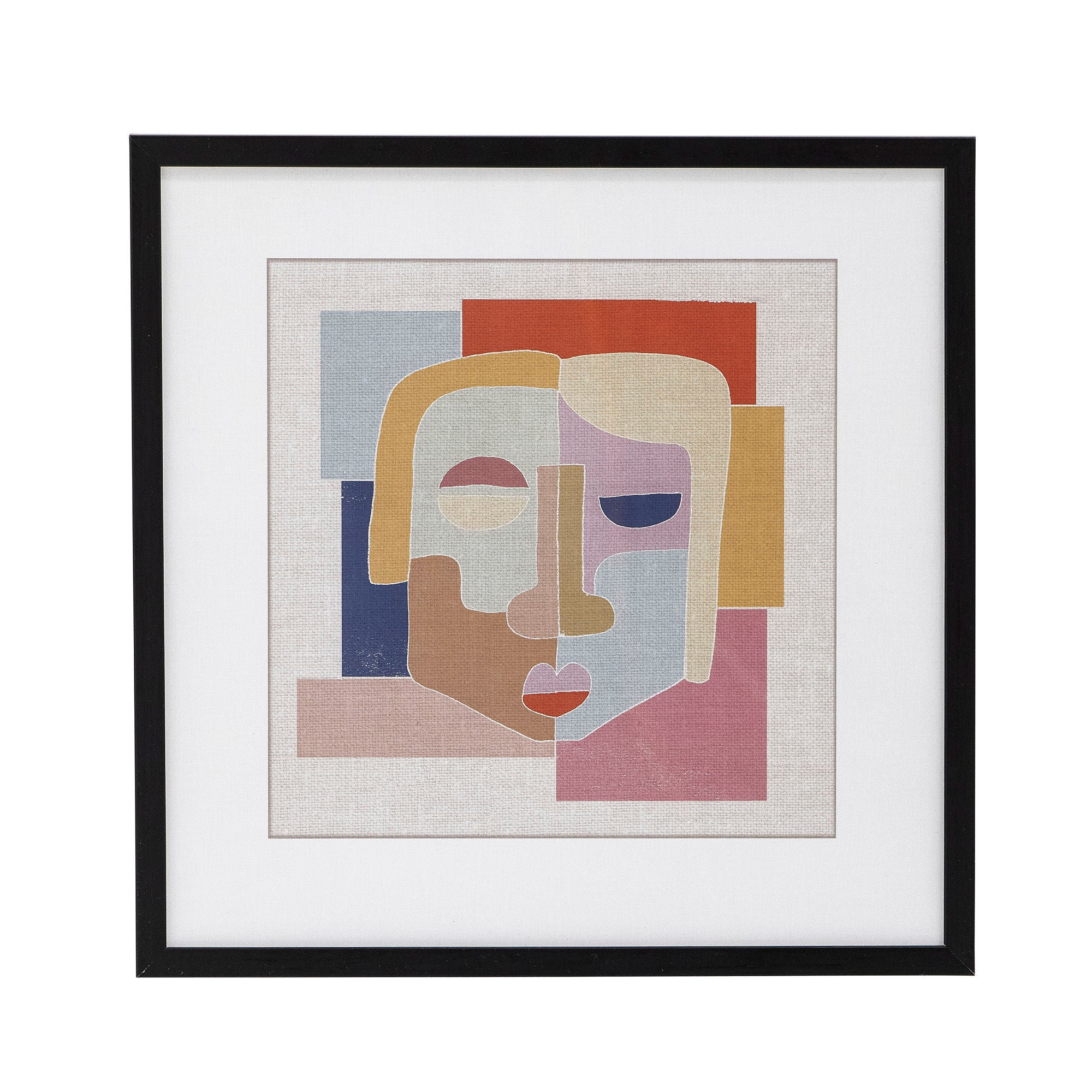 Illustration "Peto" mit Rahmen Schwarz Kiefer