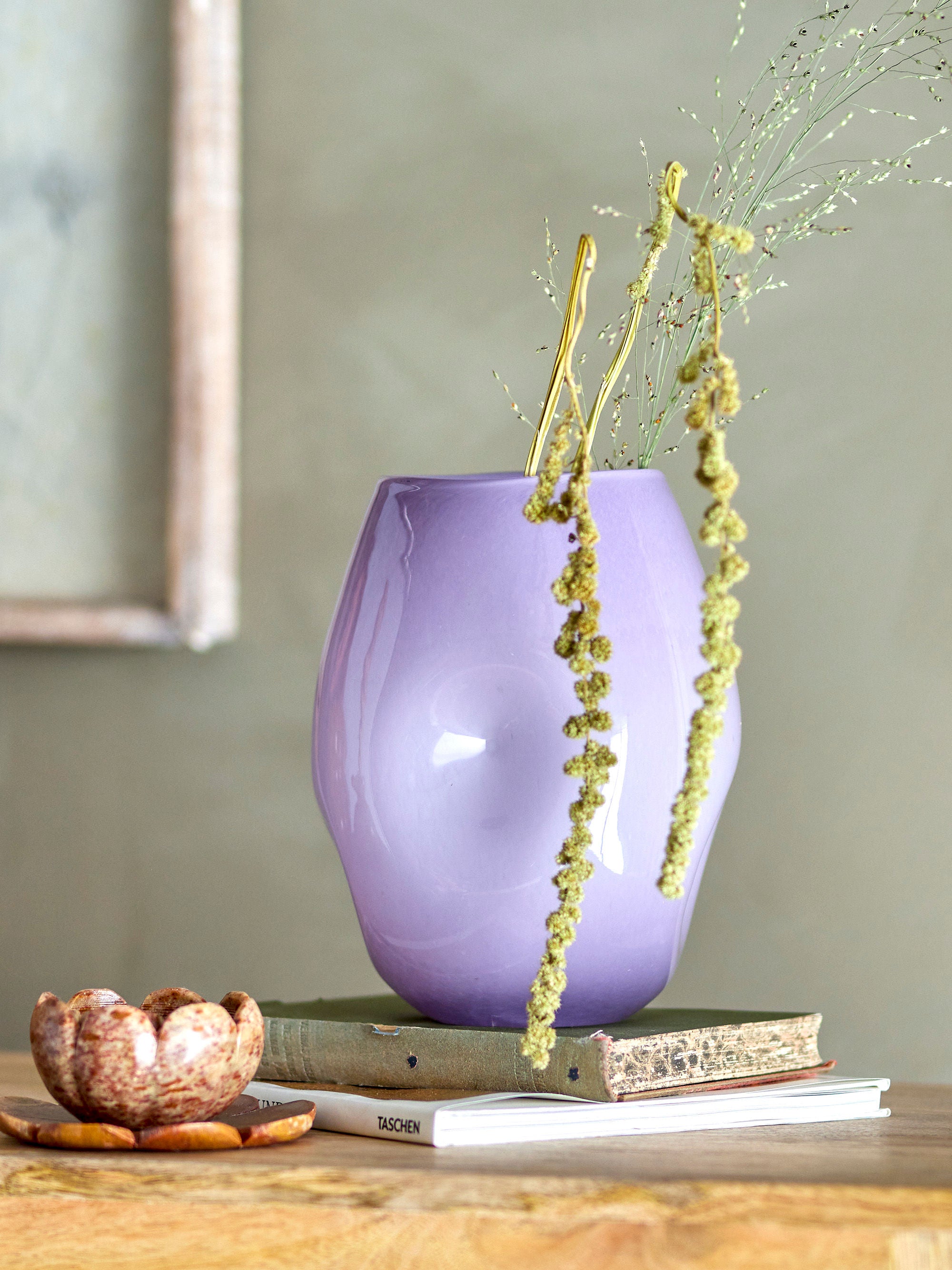 Vase "Lilac" violet glass