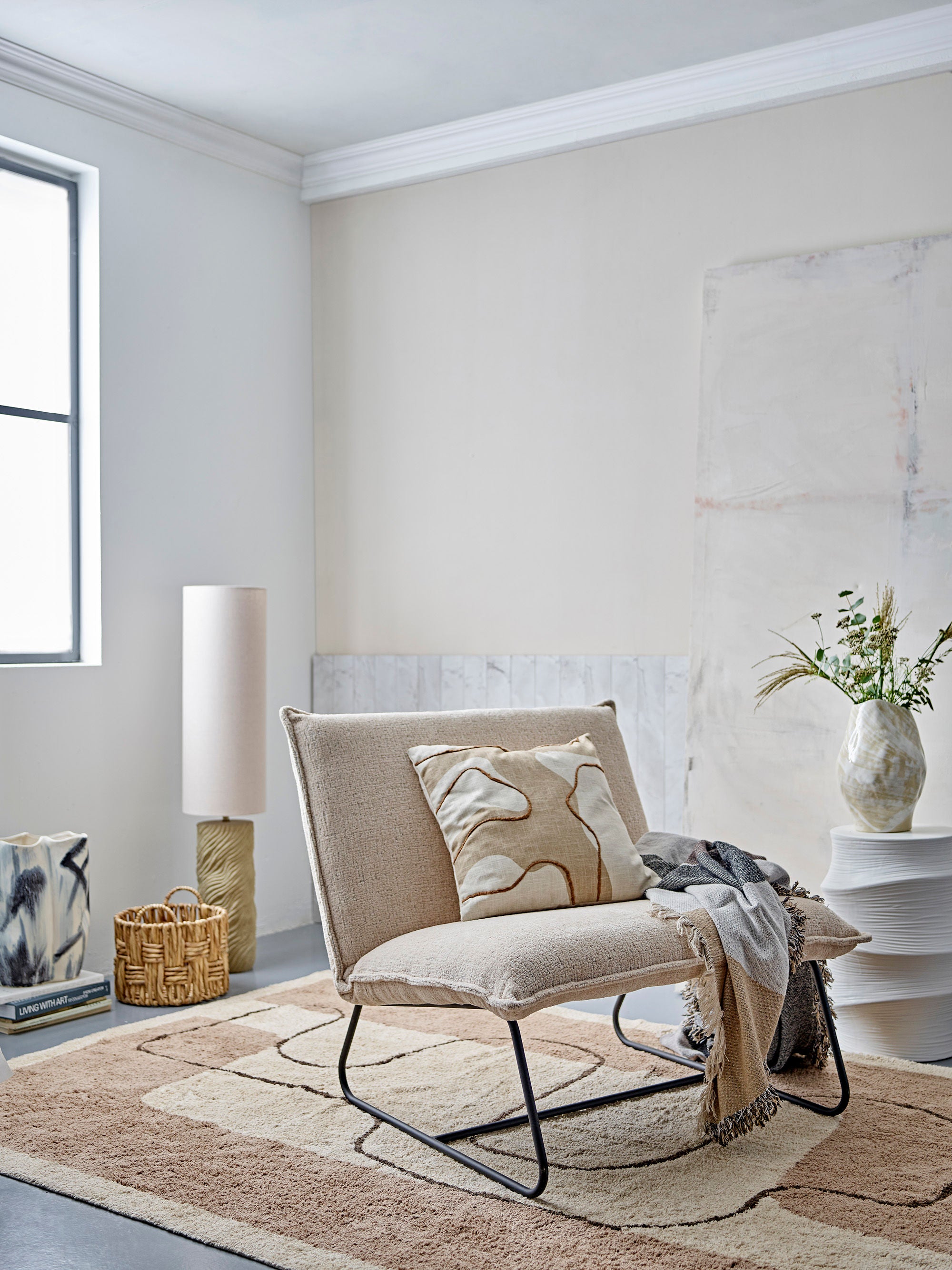 Vase "Obsa" Natur Steingut