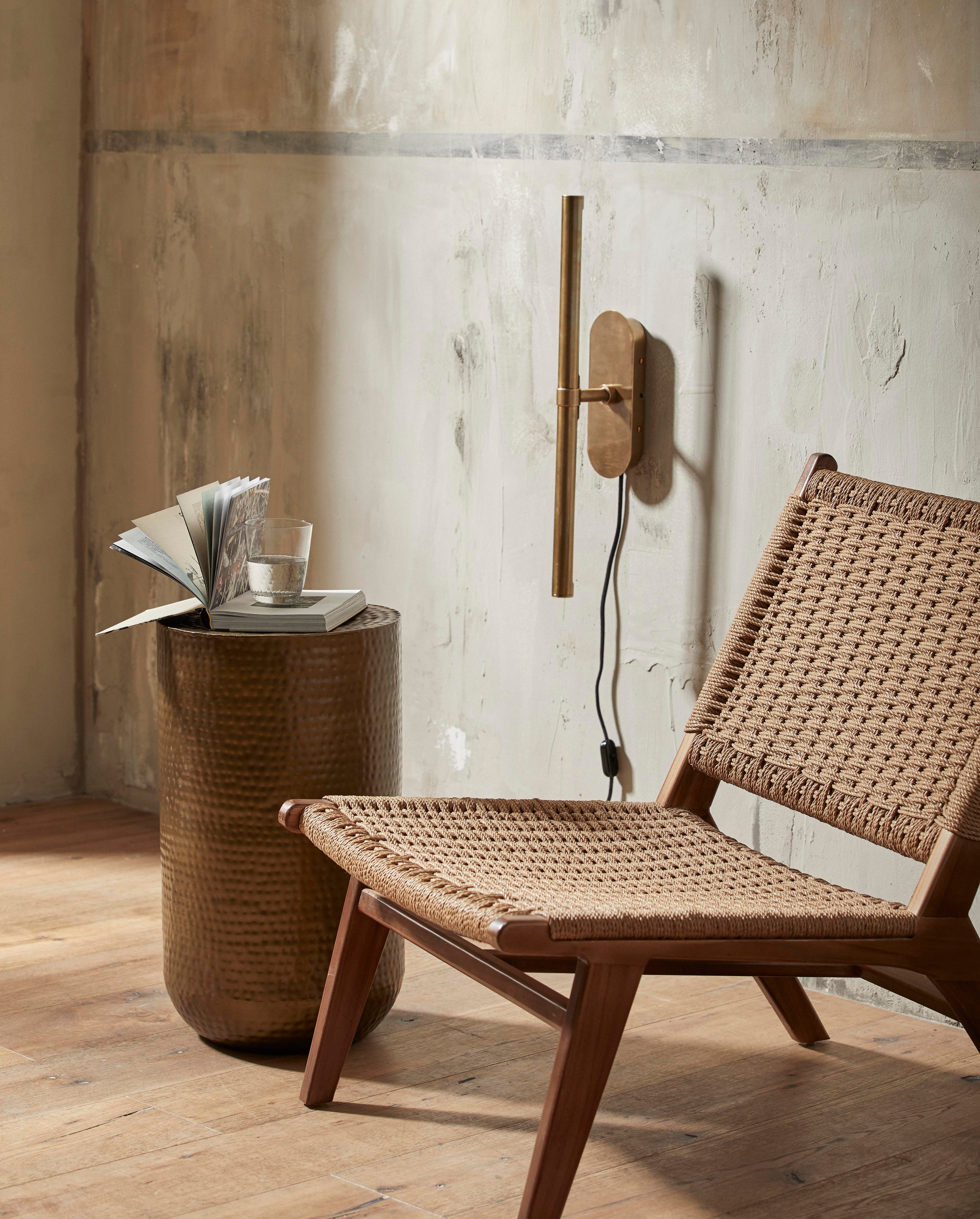 Wandleuchte "LUNA" S Messing