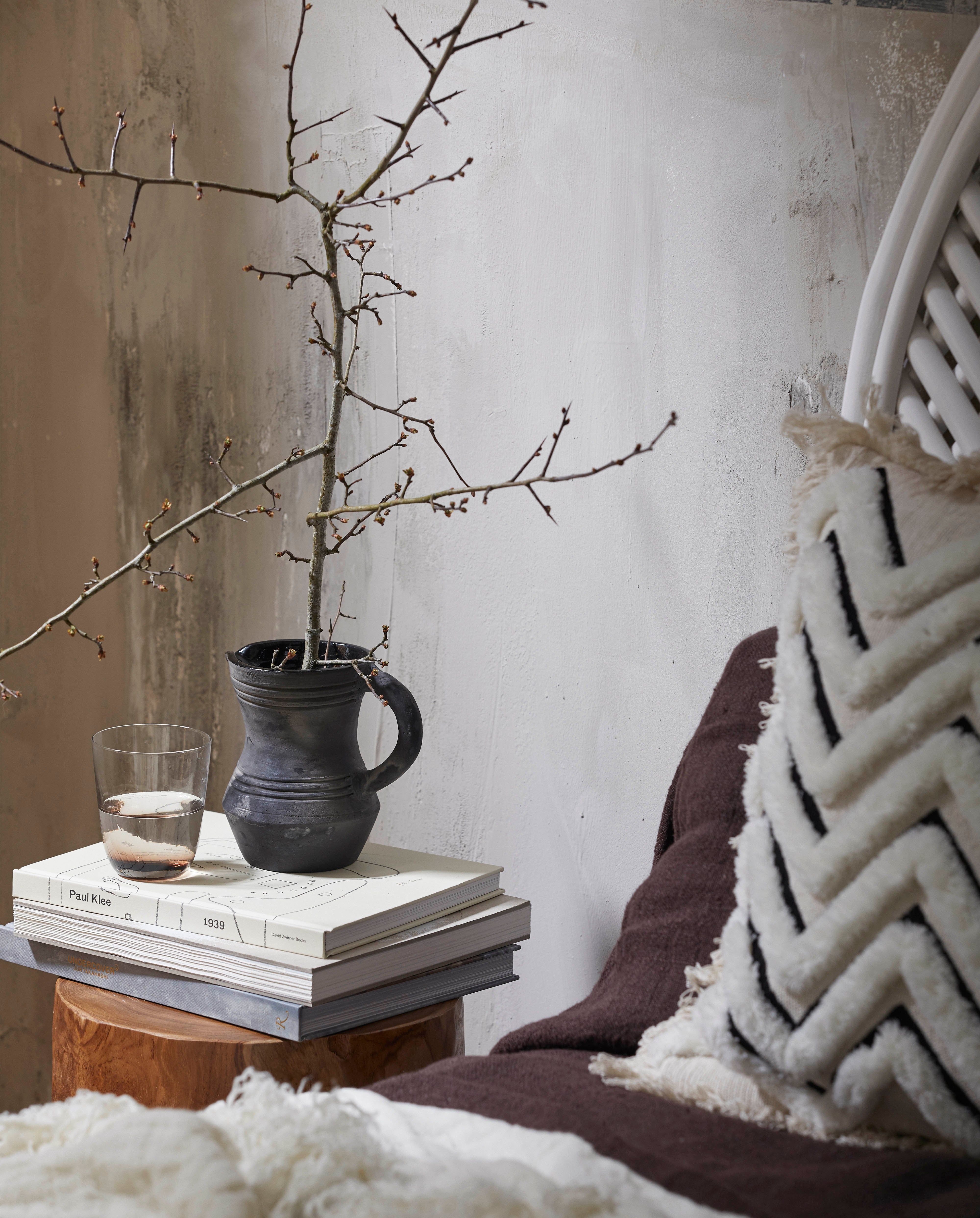 Krug Base "JUNIPER" mit Griff terracotta Schwarz