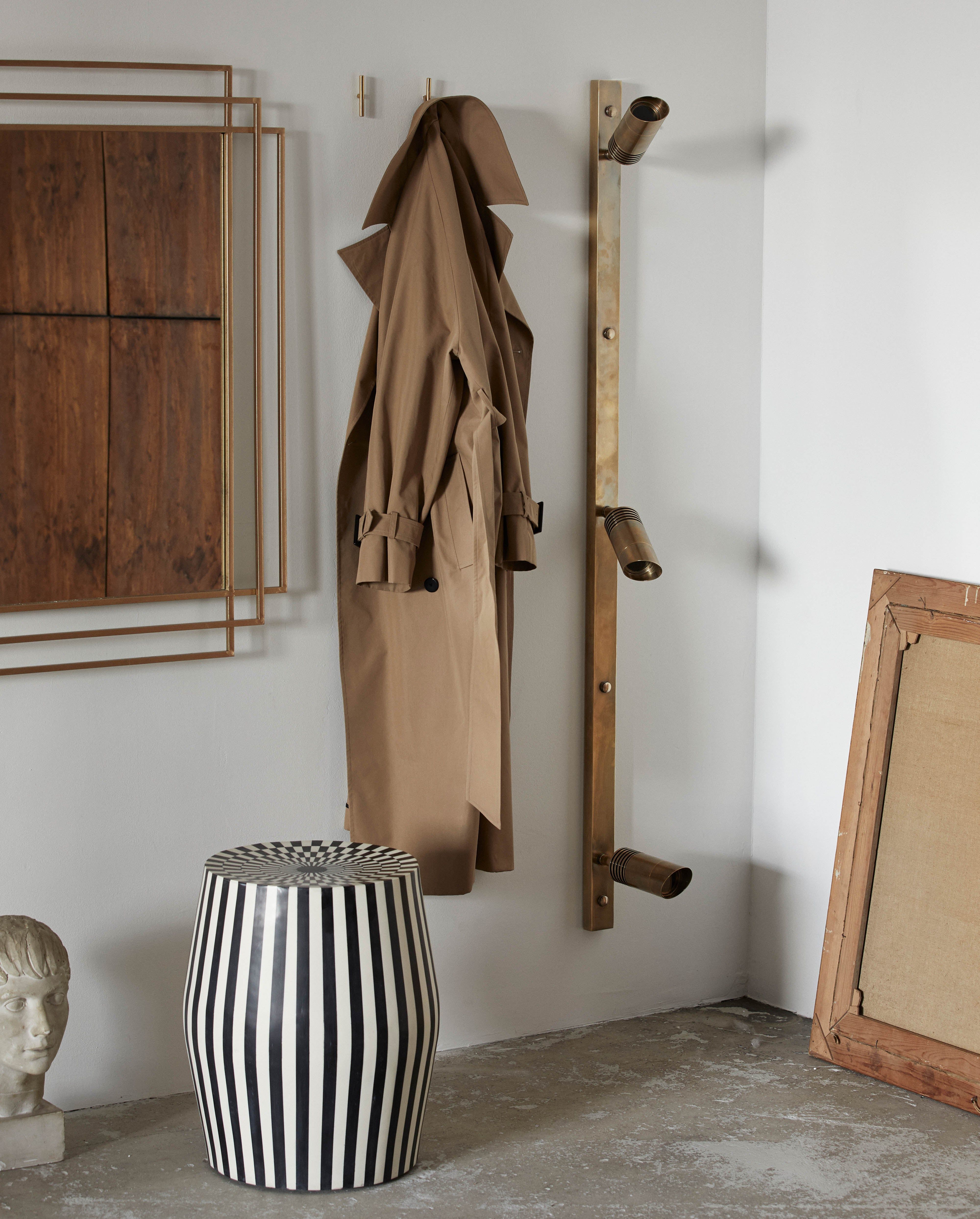 Wandleuchte "BRAGI" 3 Spots Messing