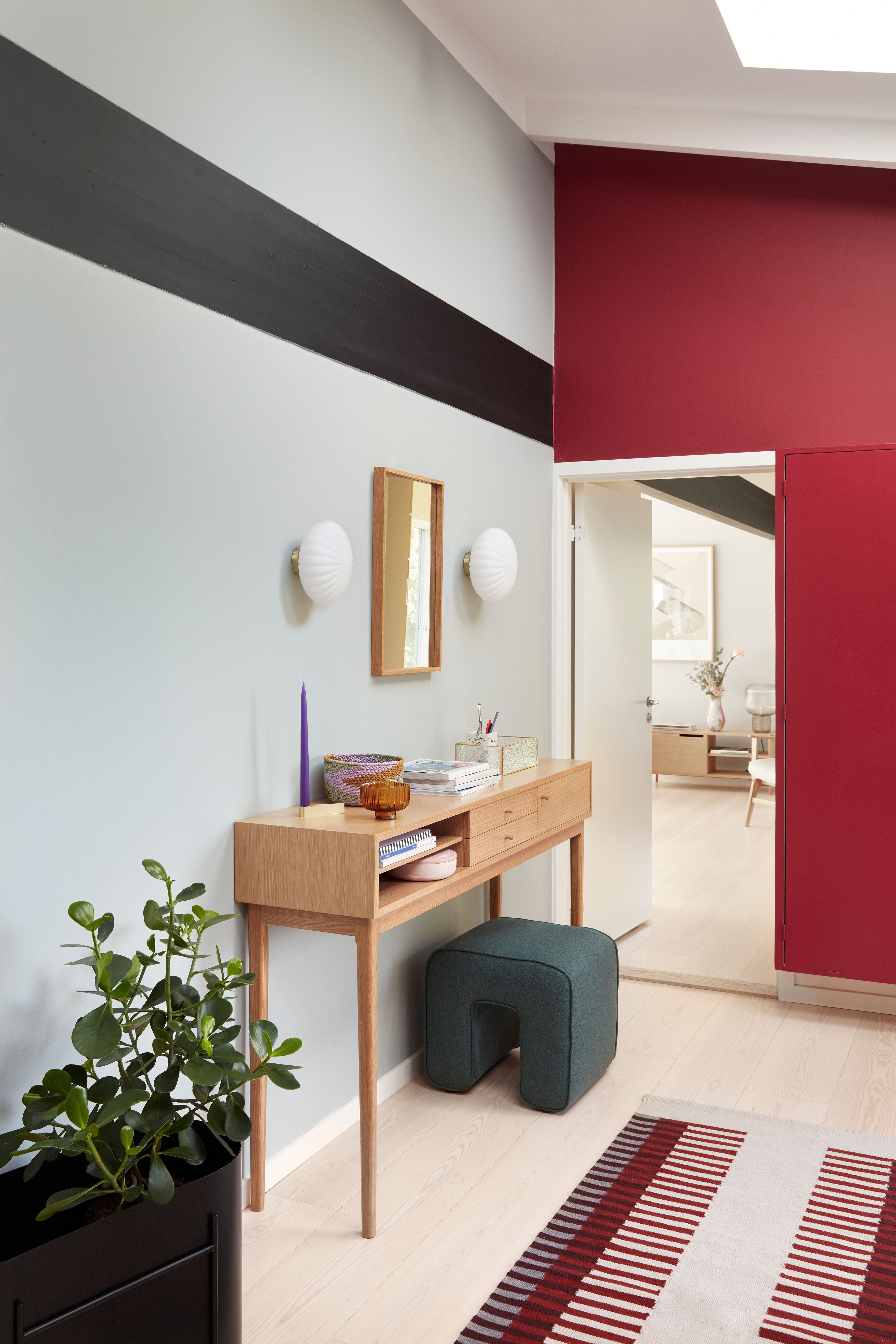 Hocker Pouf "Sculpture" Türkis