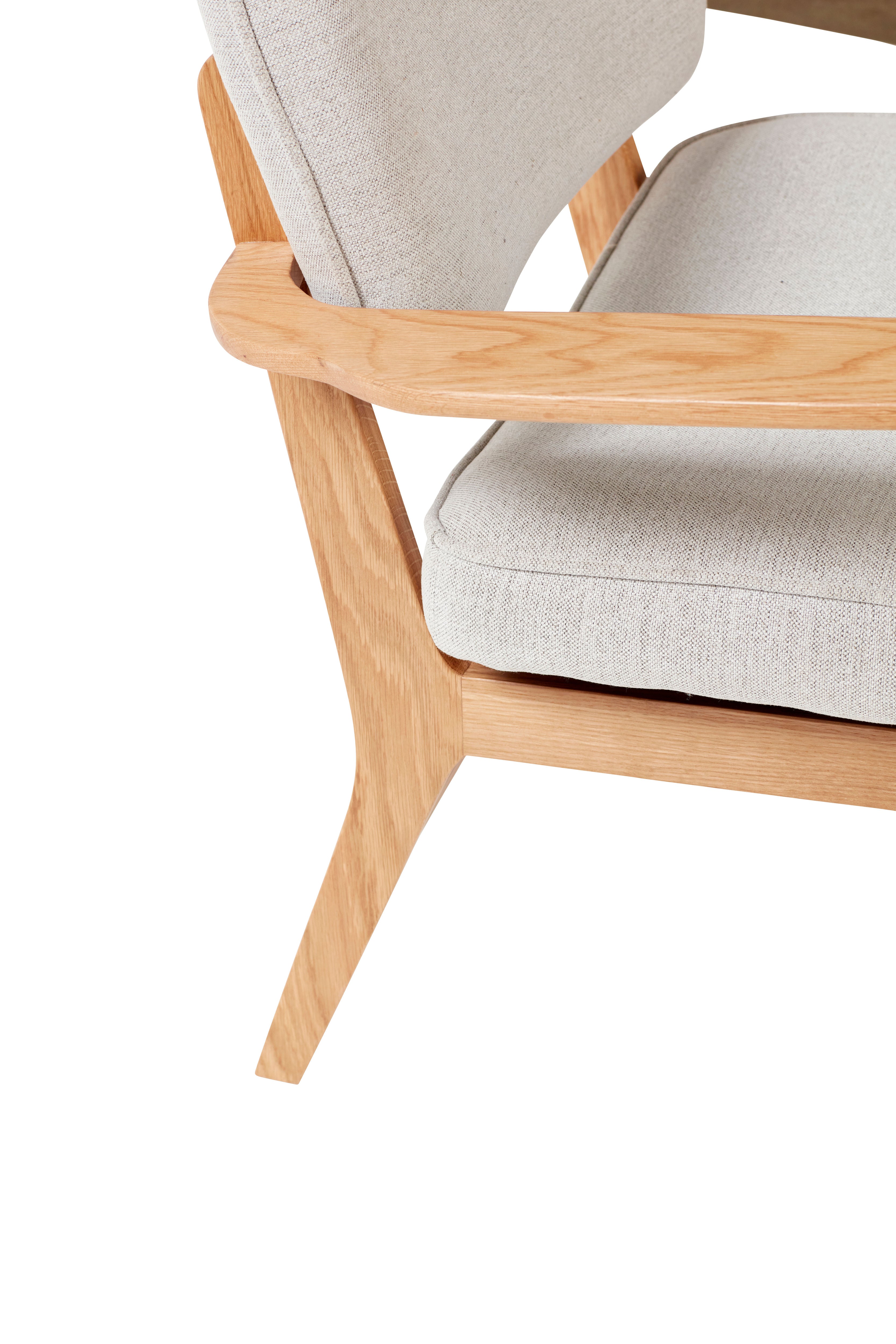 Lounge chair "Haze" grey natural