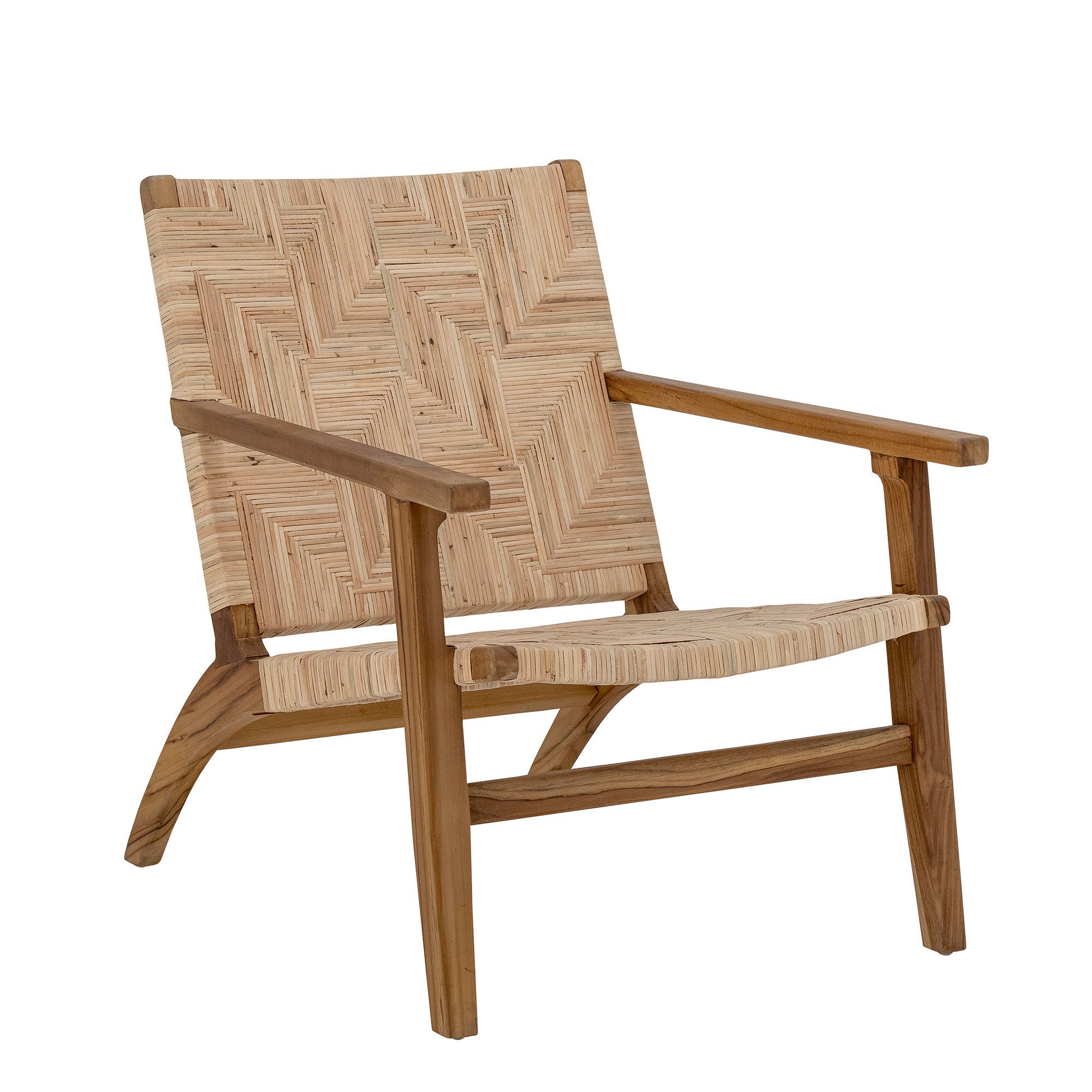 Lounge chair "Mills" brown rattan