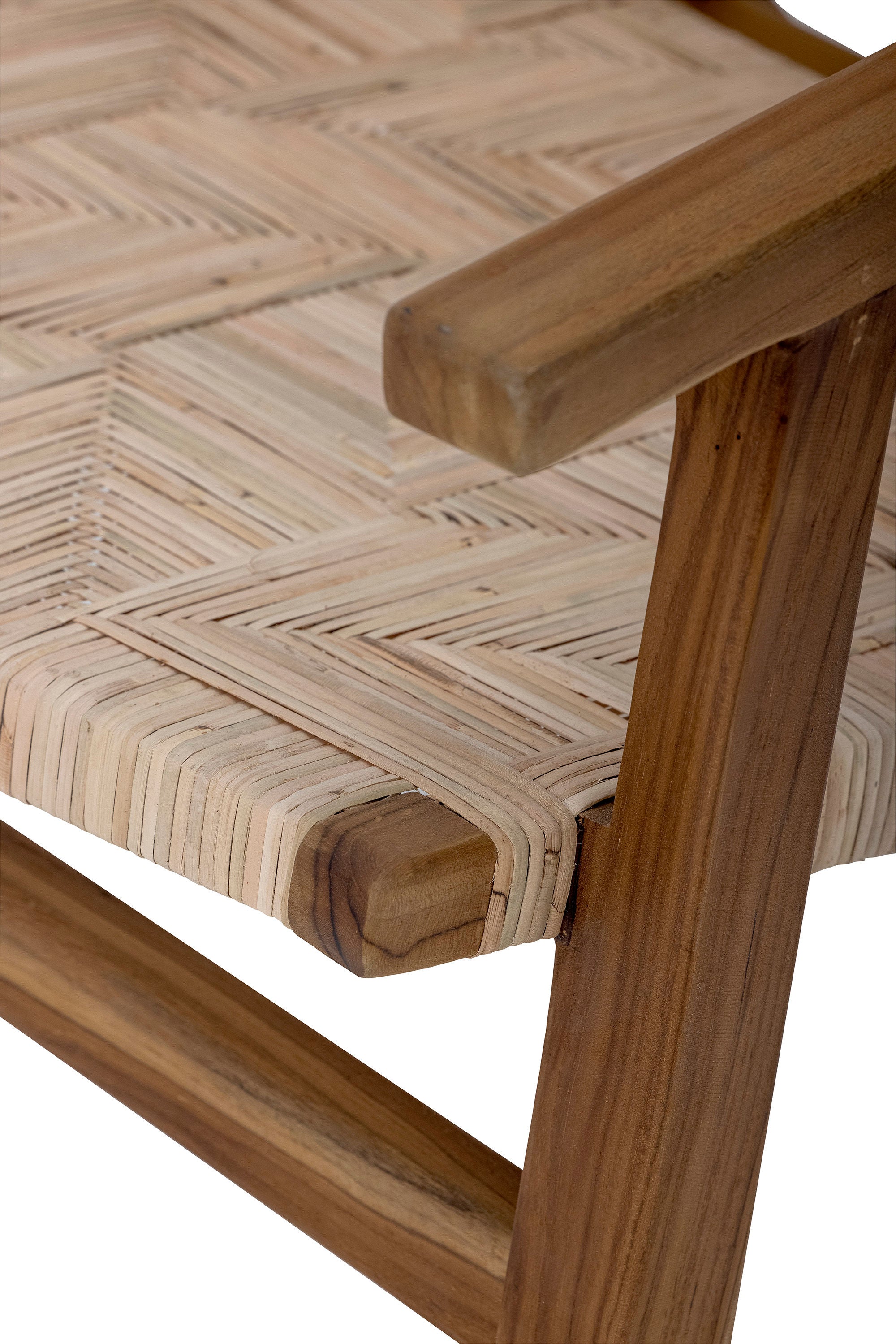 Lounge chair "Mills" brown rattan