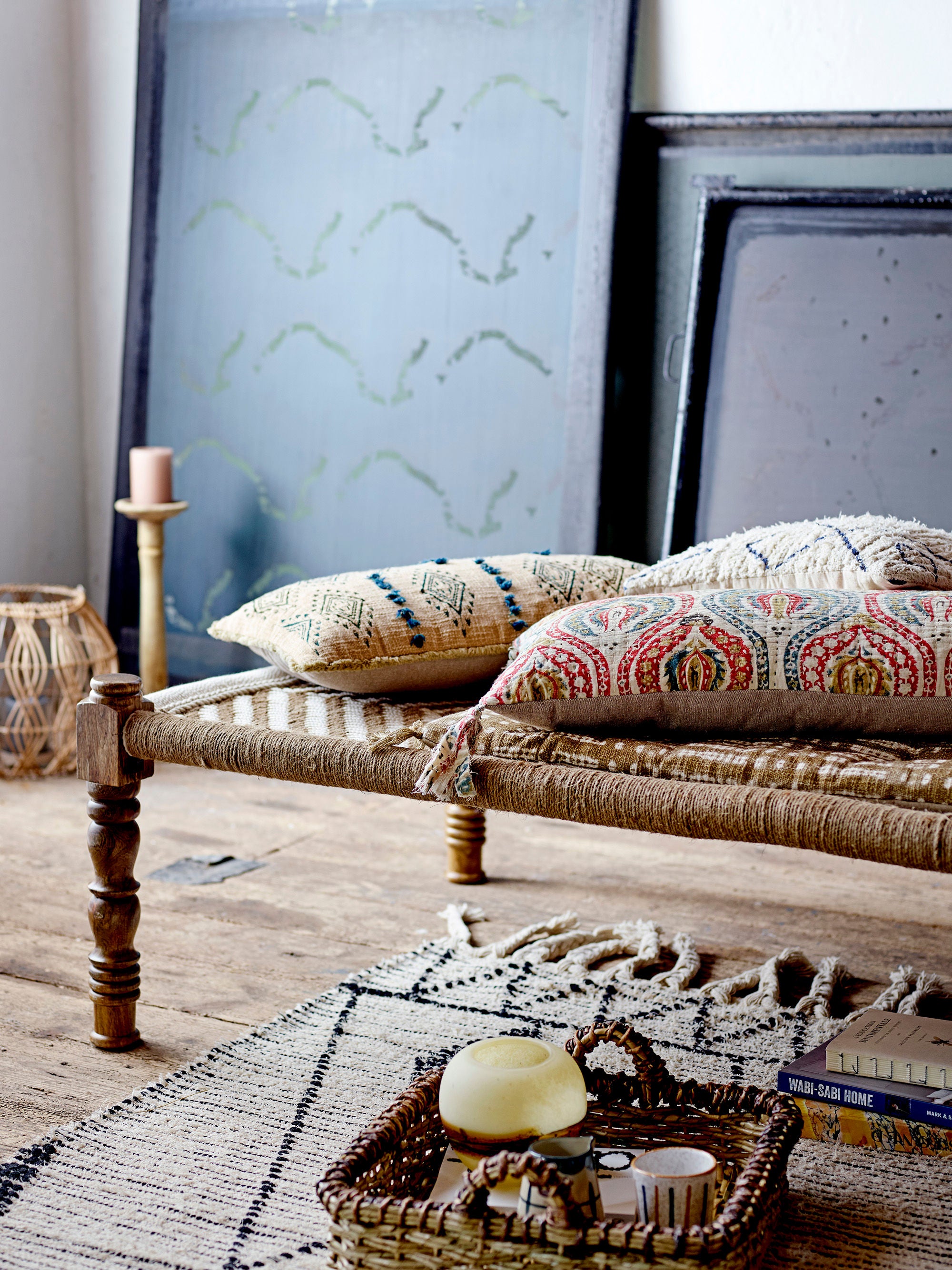 Teppich "Yuki" Natur Baumwolle