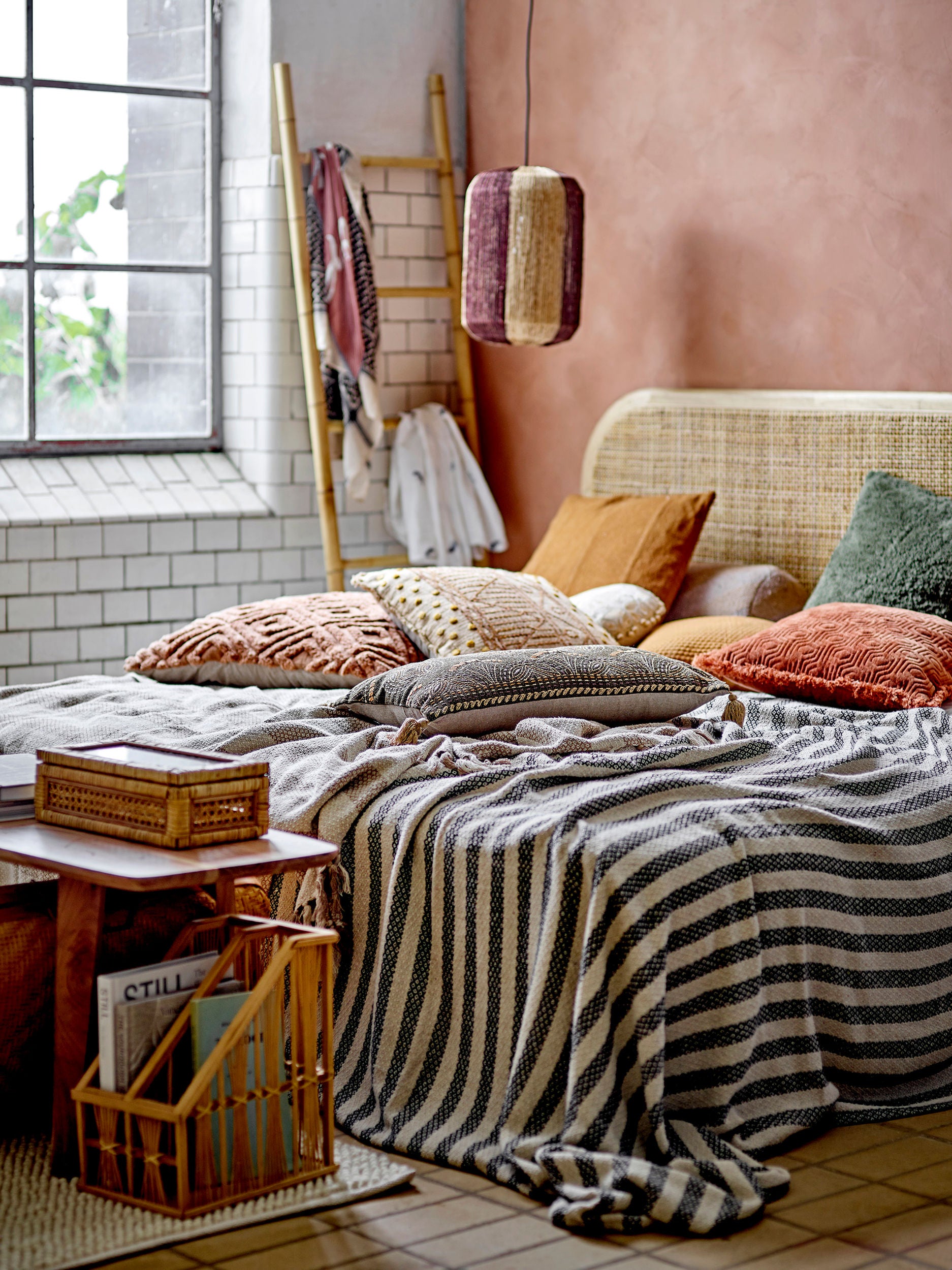 Cushion "Mahado" Orange Cotton