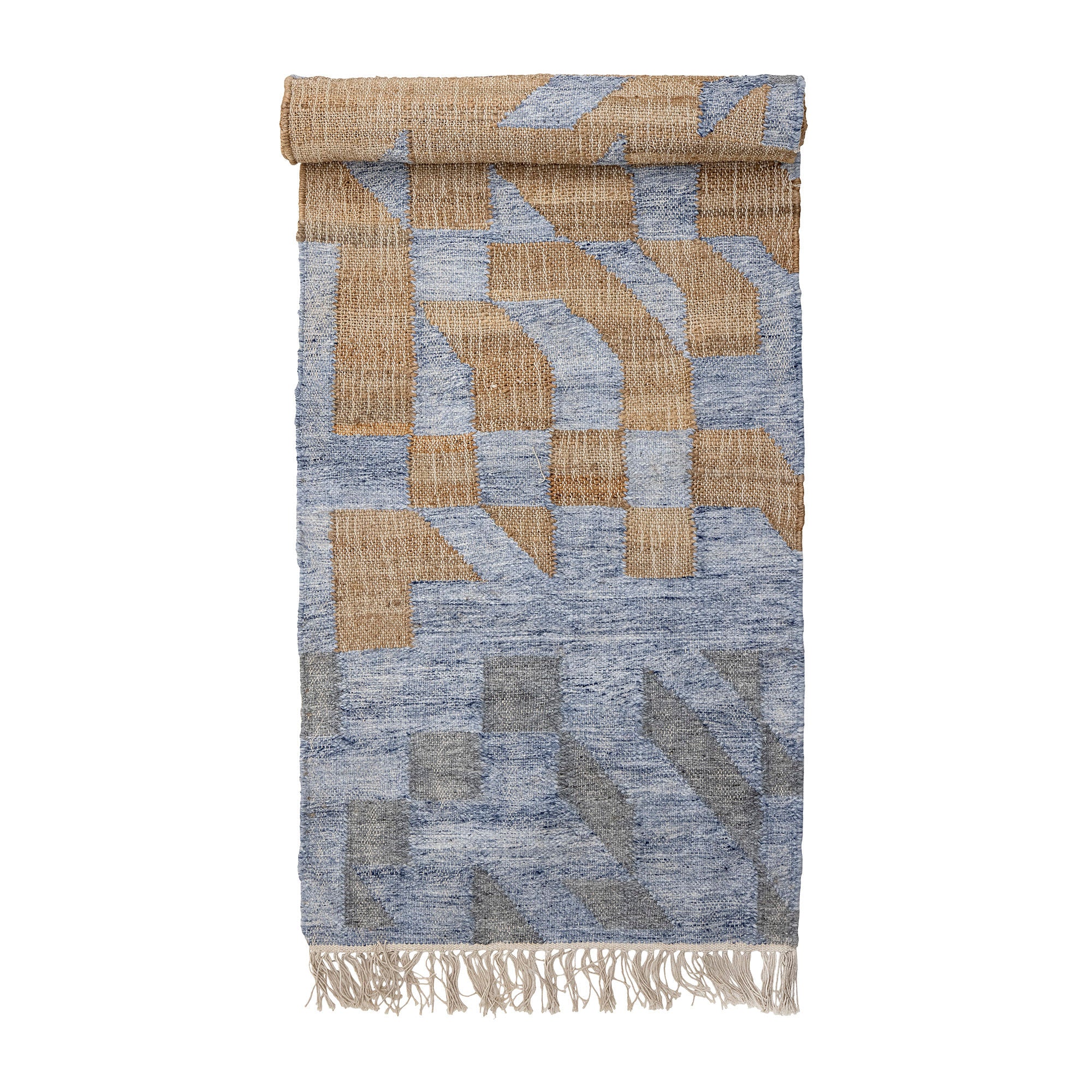 Teppich "Vikka" Blau Jute