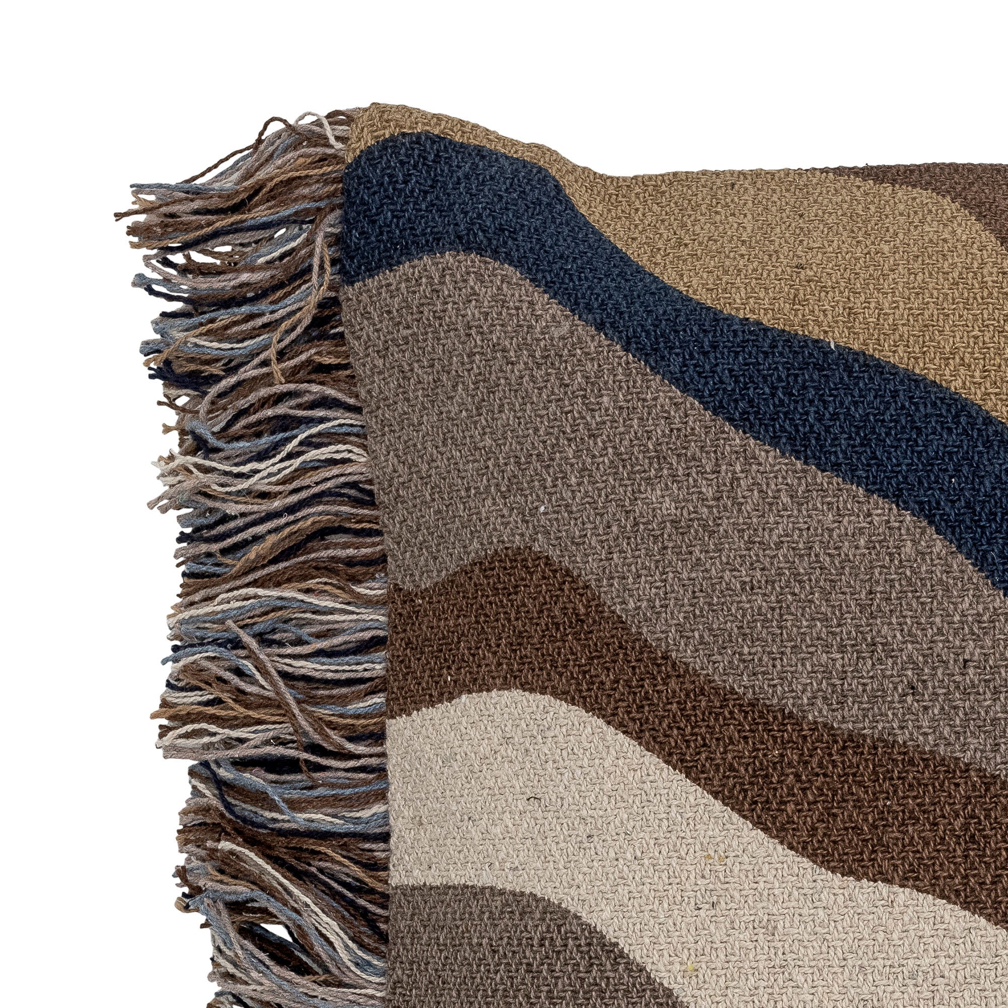 Cushion "Fatema" Brown Recycled Cotton