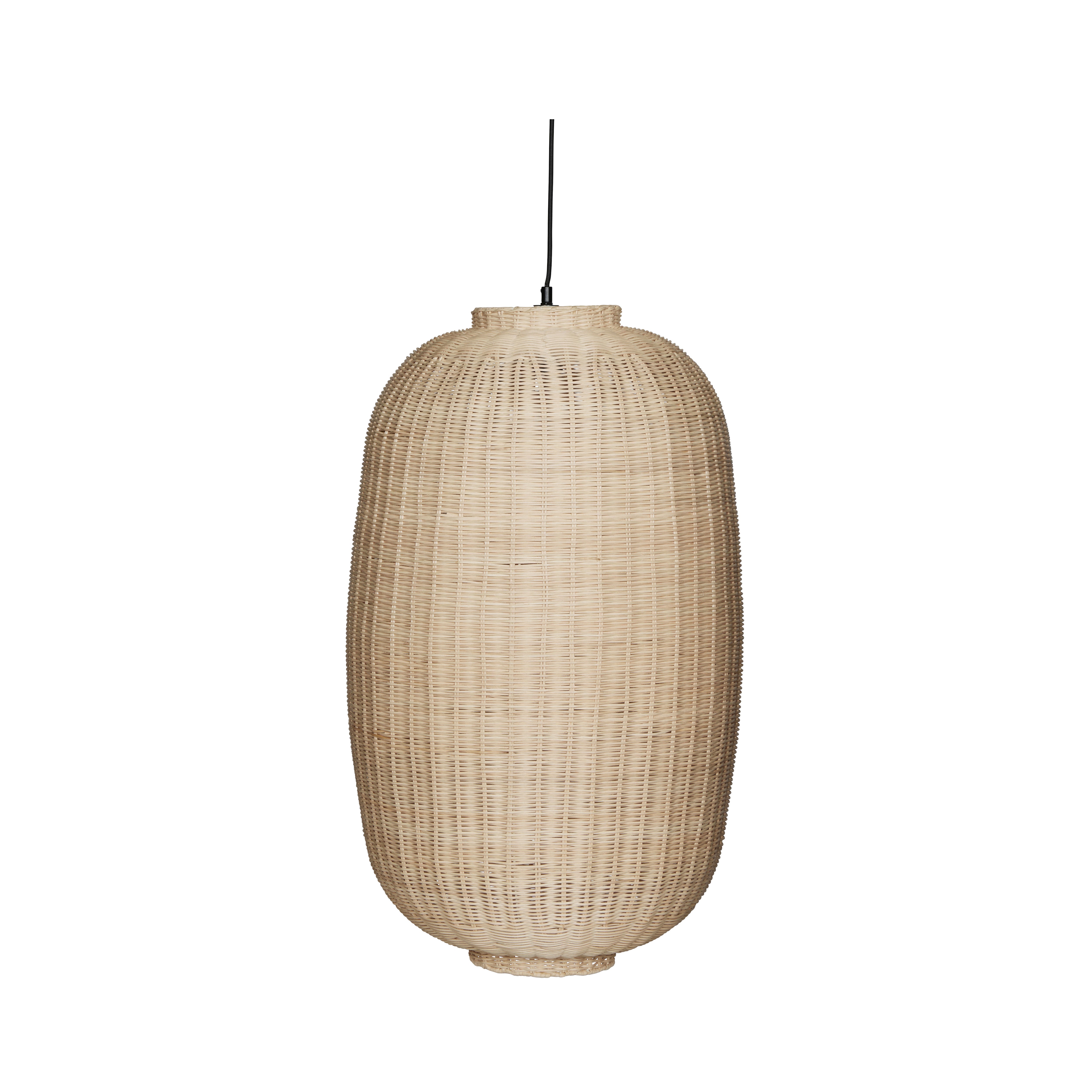 Chand Hängelampe Oval Naturfarben