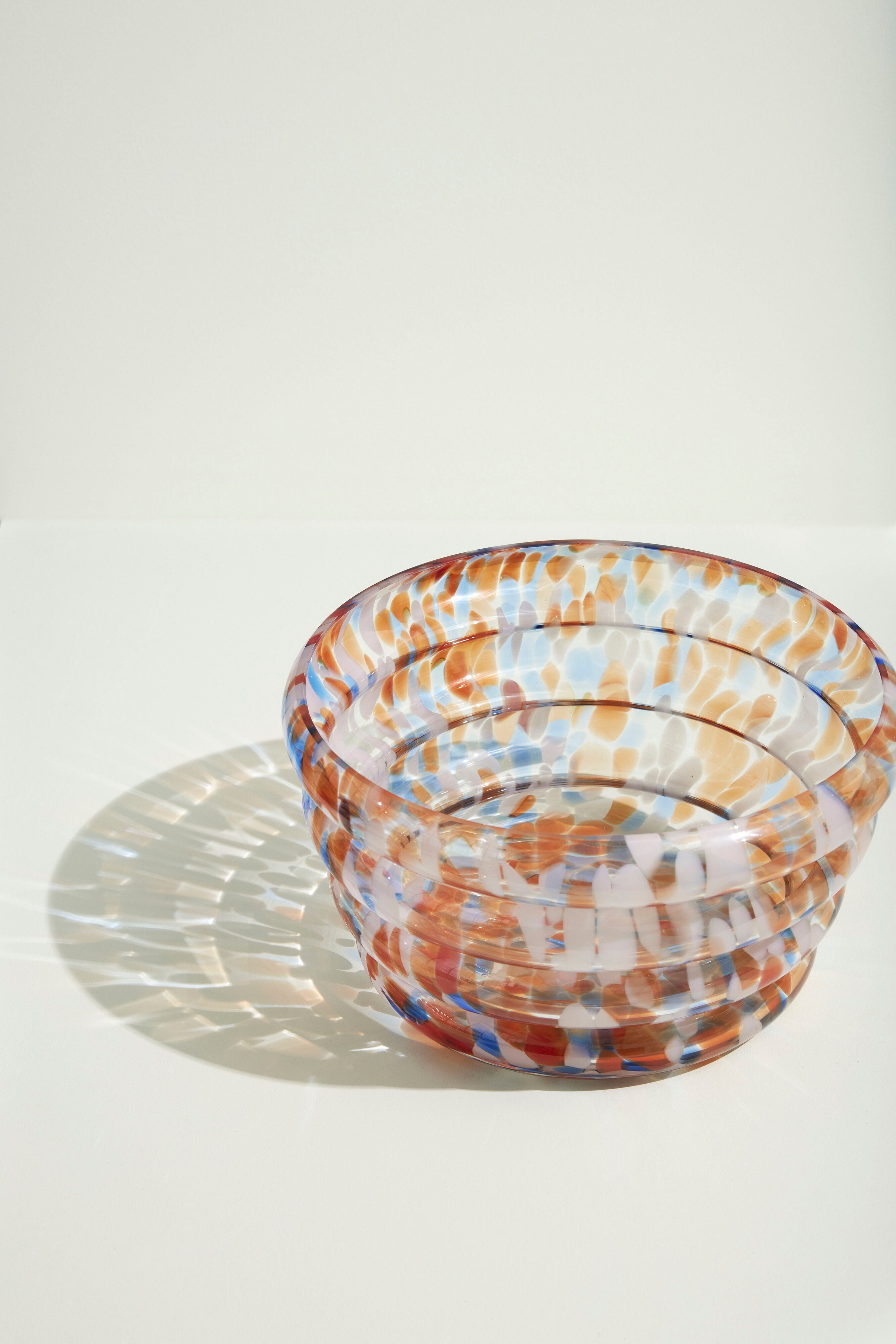 Bowl "Blaze" Multicoloured Glass Handmade