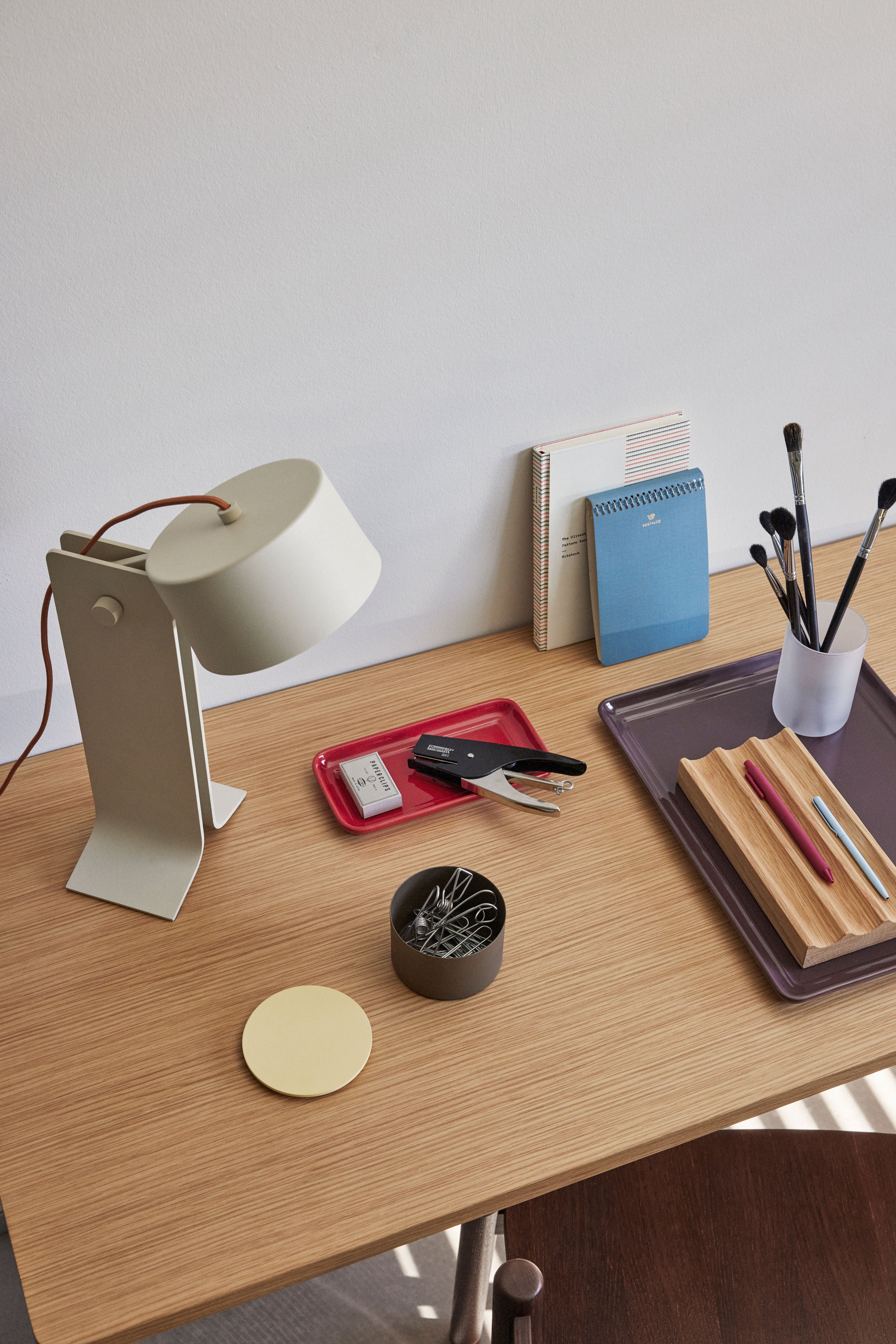 Tischlampe "Crea" Sandfarben LED Dimmbar