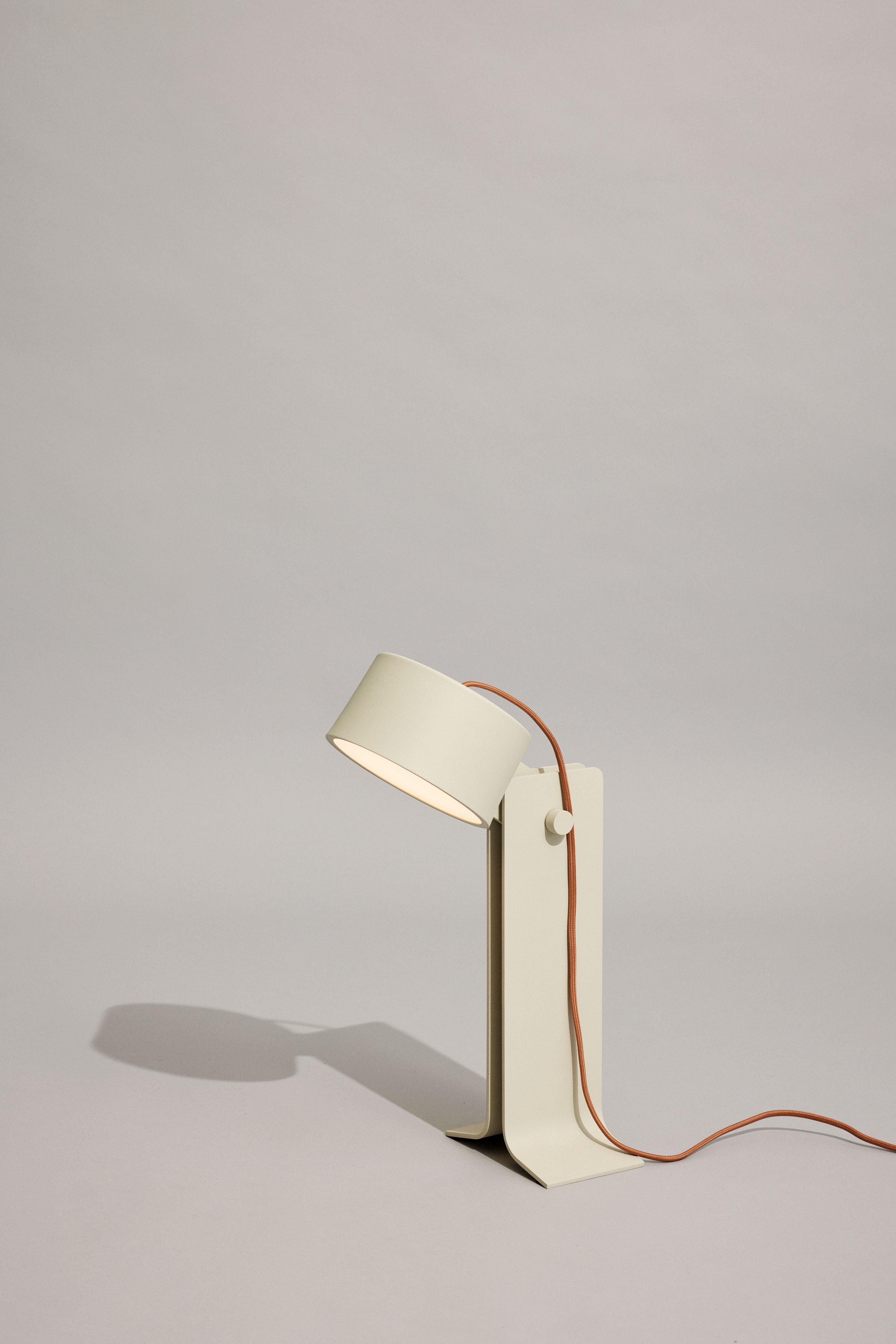 Tischlampe "Crea" Sandfarben LED Dimmbar
