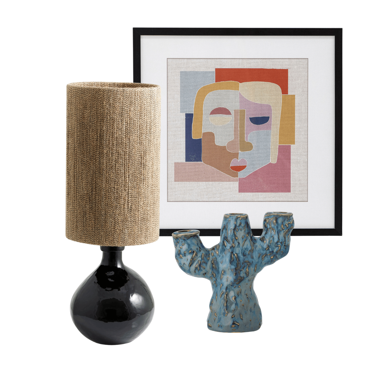 3er Set 'Picasso I' – Einzigartige Kunstwerke für Ihr Zuhause.