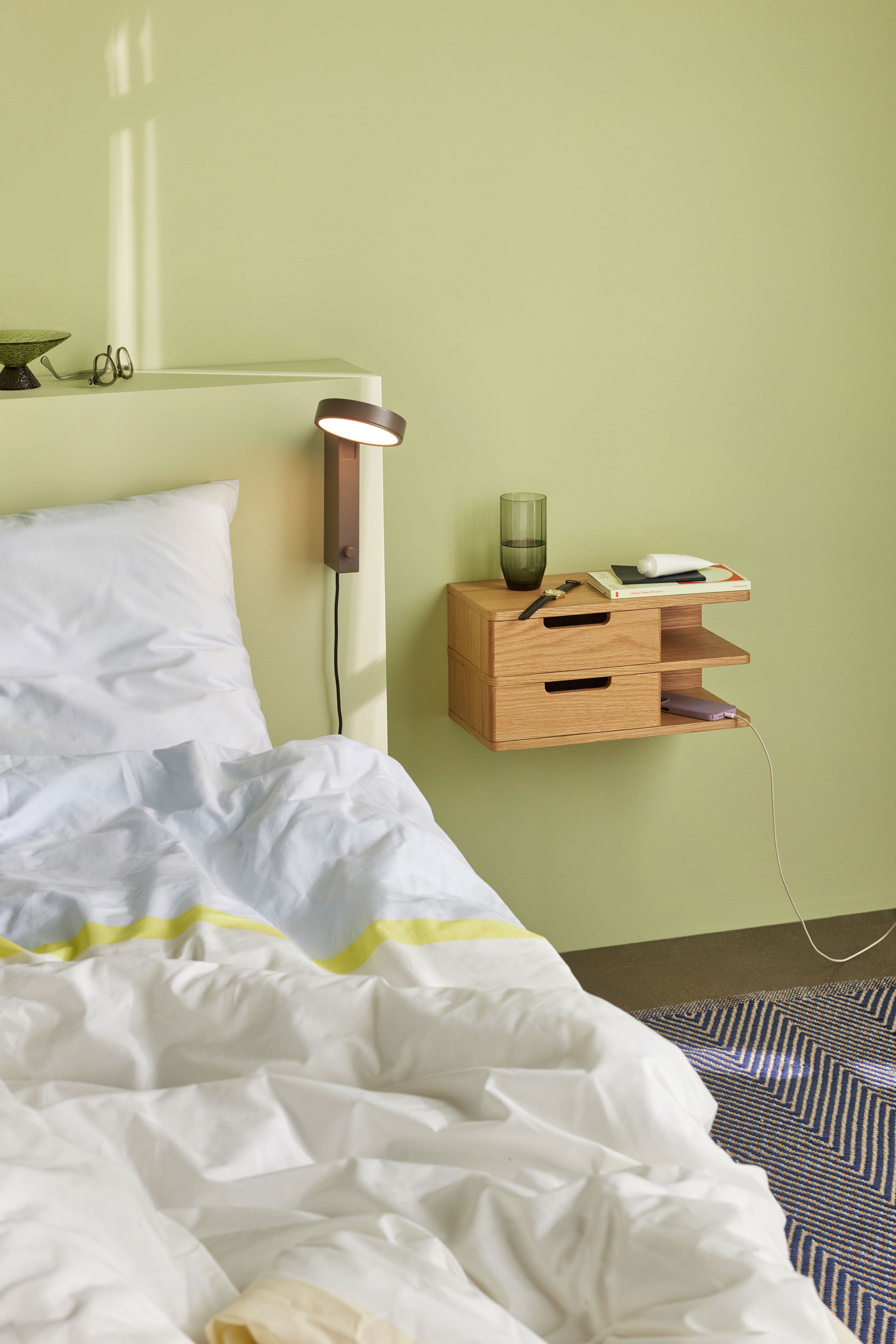 Wandleuchte "Crea" Braun LED Dimmbar
