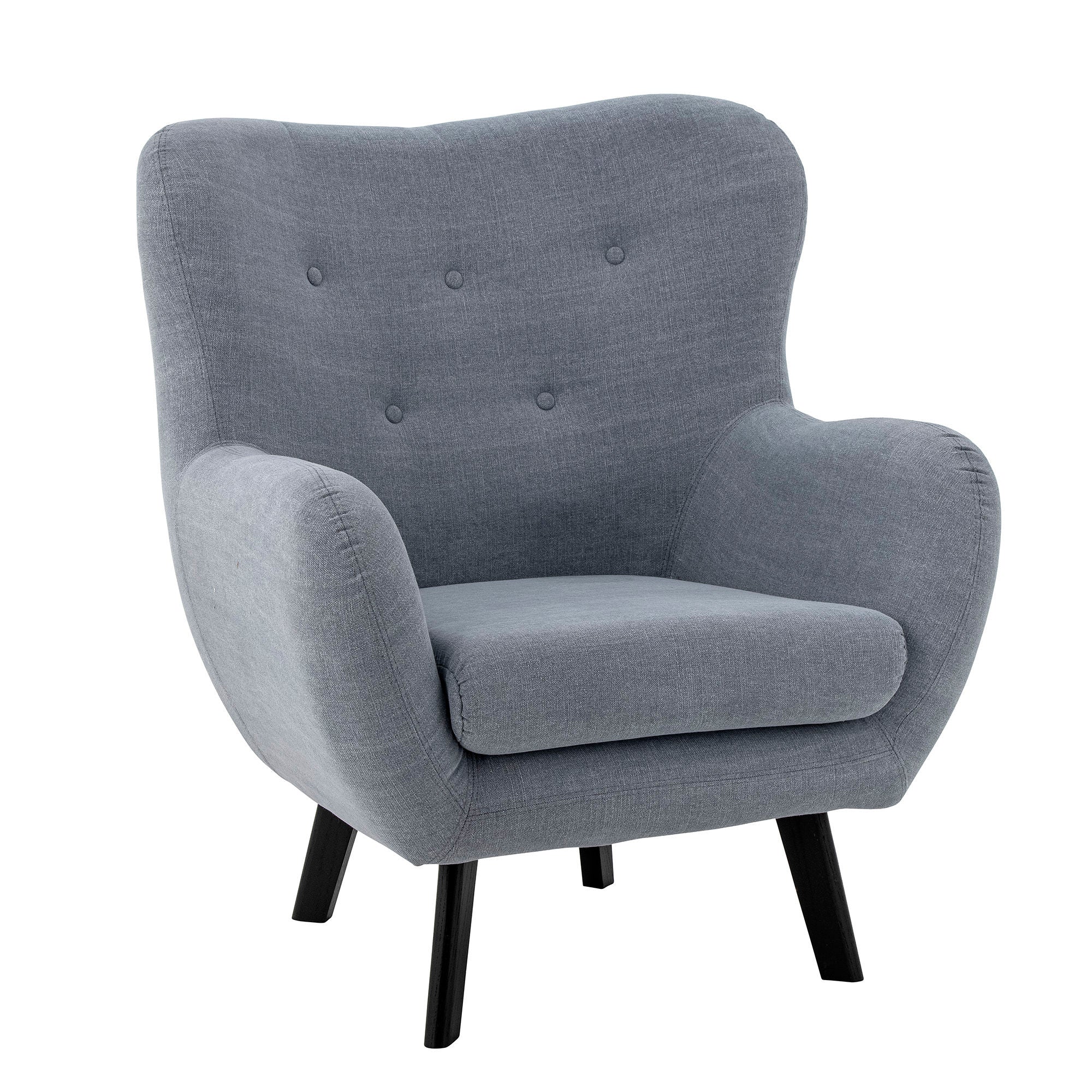 Loungesessel "Beau" Blau Baumwolle