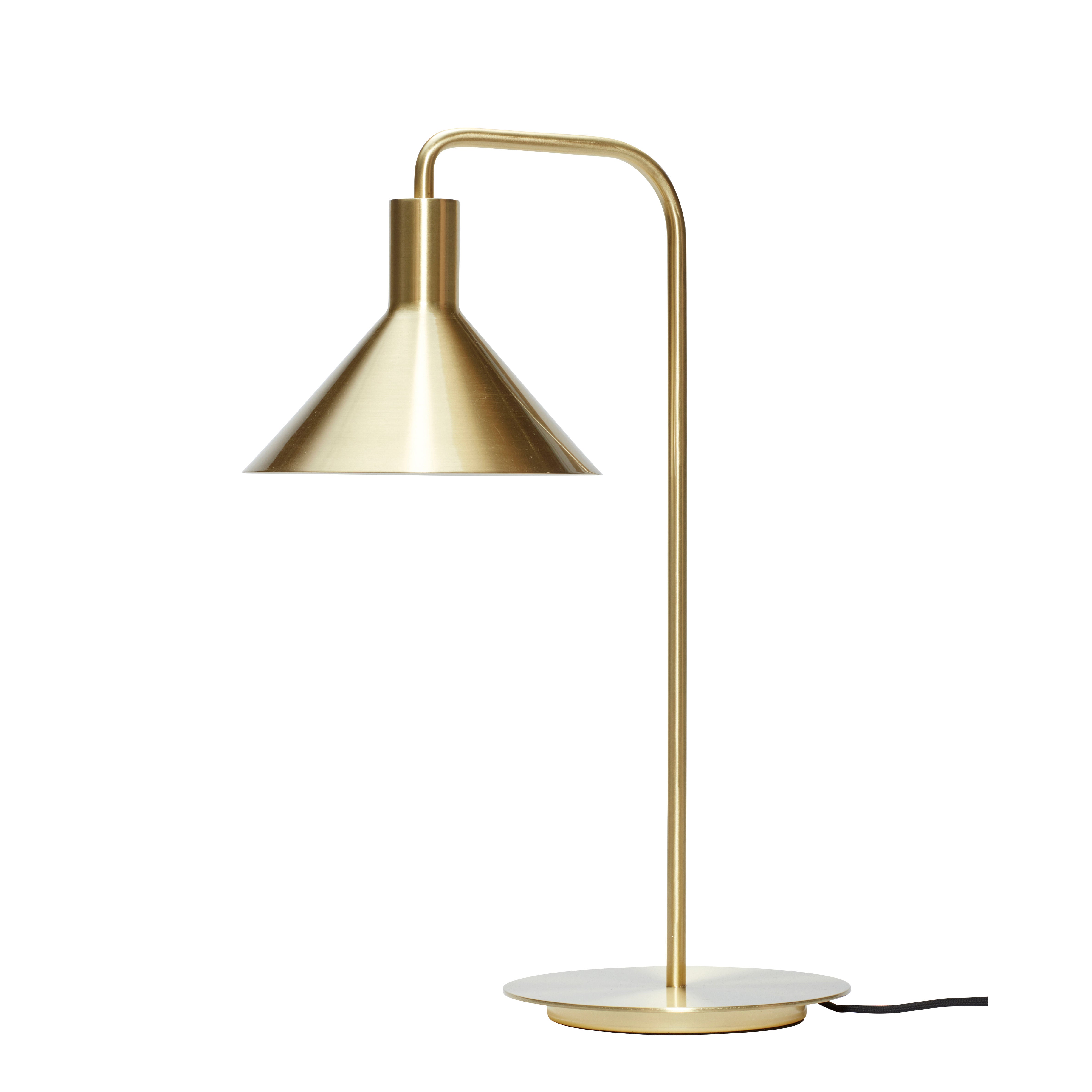 Hübsch Solo Tischlampe Messingfarben