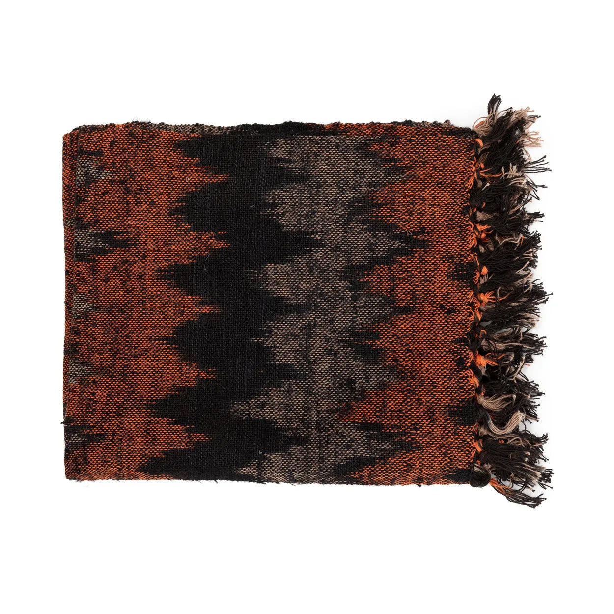 Tagesdecke "The s'il vous Plaid" Schwarz Orange