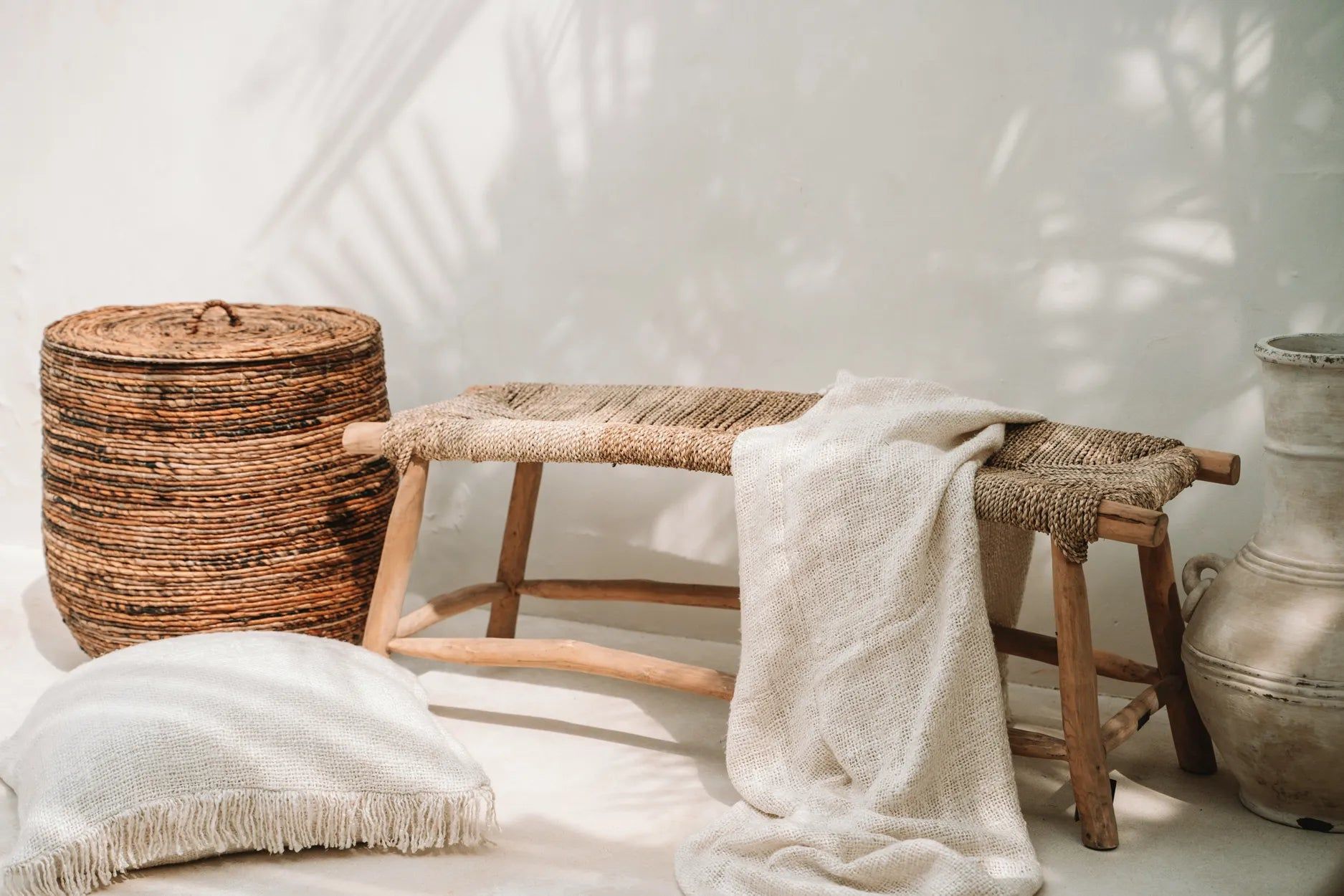 Bedspread "The S'il vous Plaid" Cream