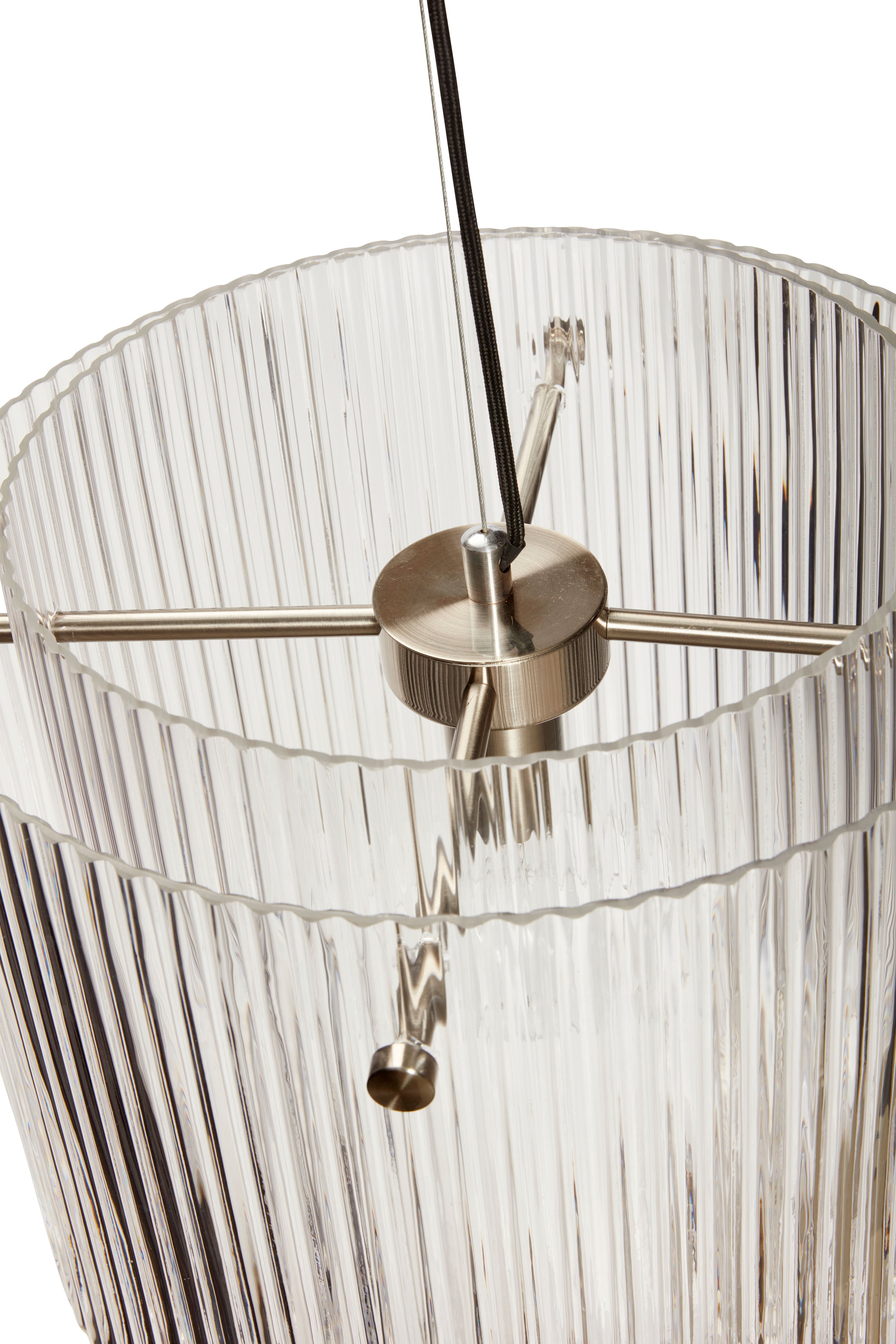 Hanging lamp "Ripple" Large Clear