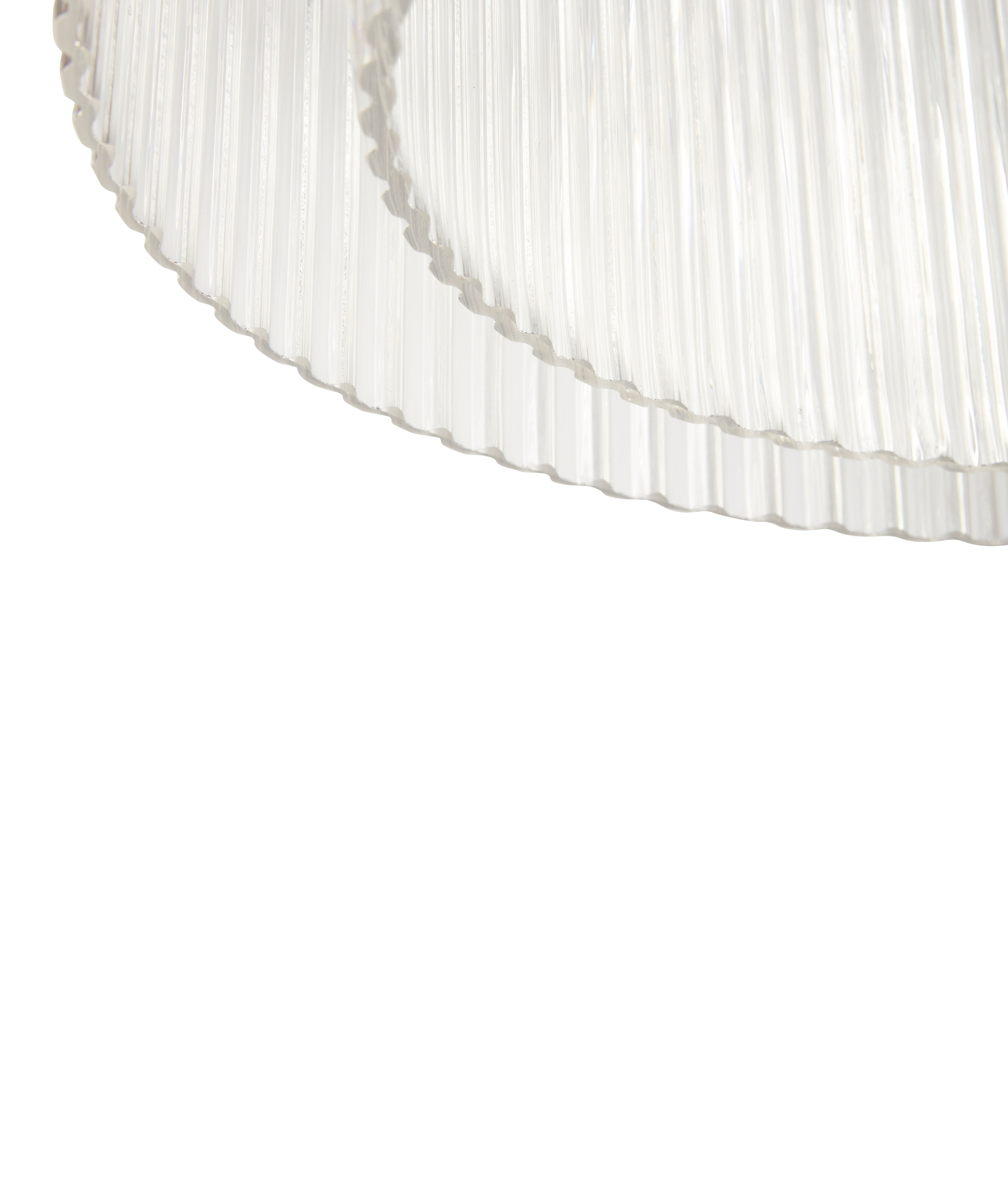Hanging lamp "Ripple" Large Clear