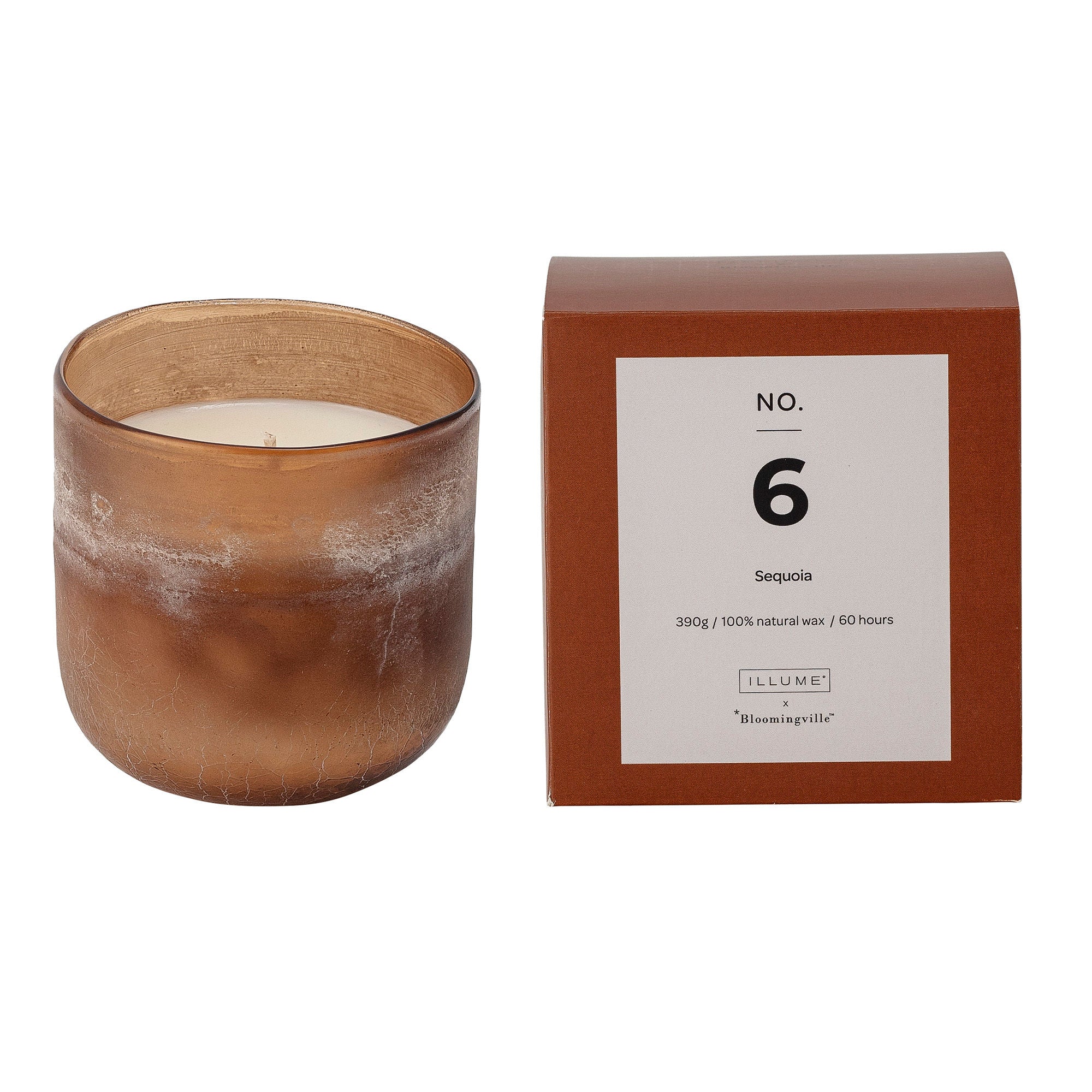 Duftkerze NO. 6 "Sequoia" Braun Natürliches Wachs