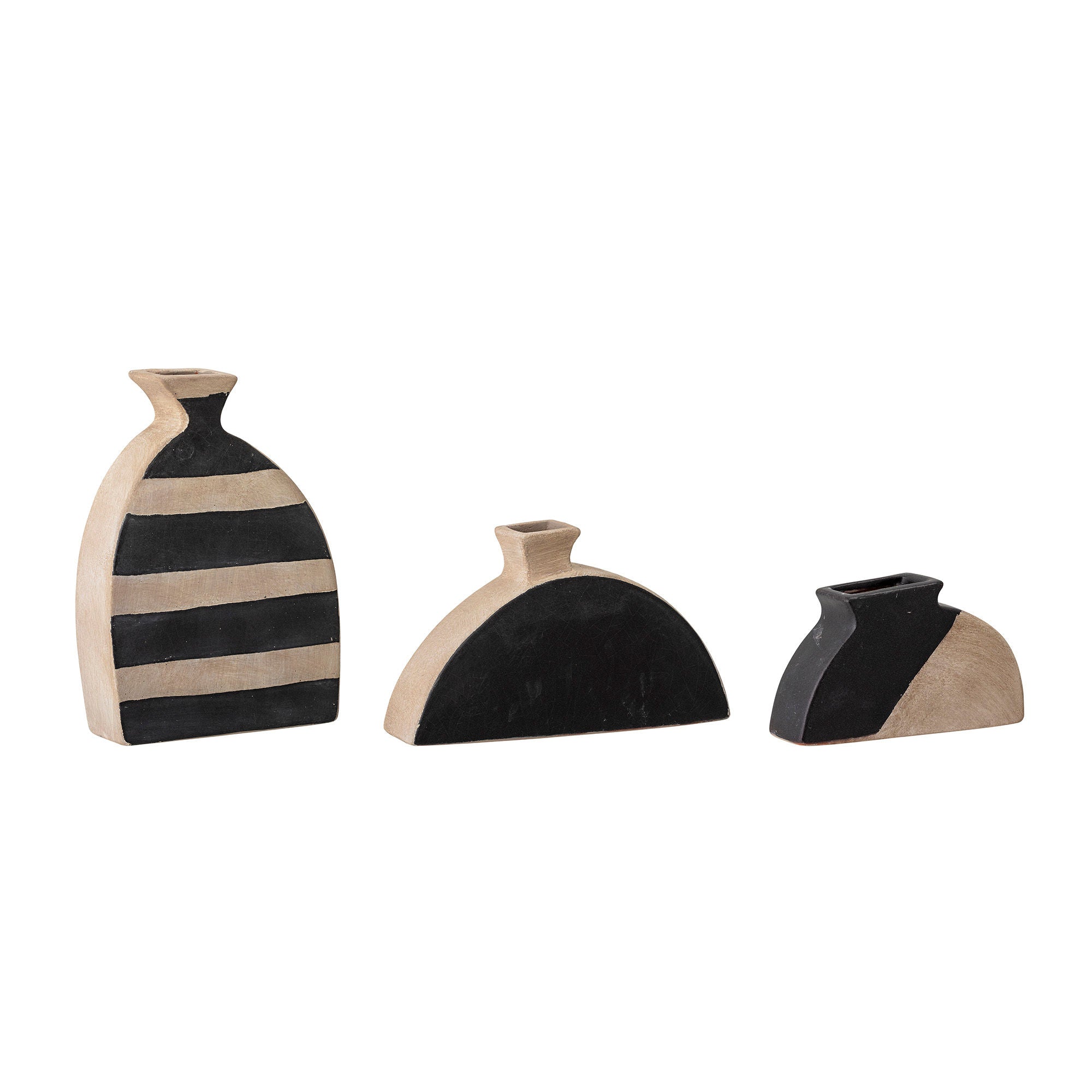 Deko-Vase "Nezha" Schwarz Terrakotta