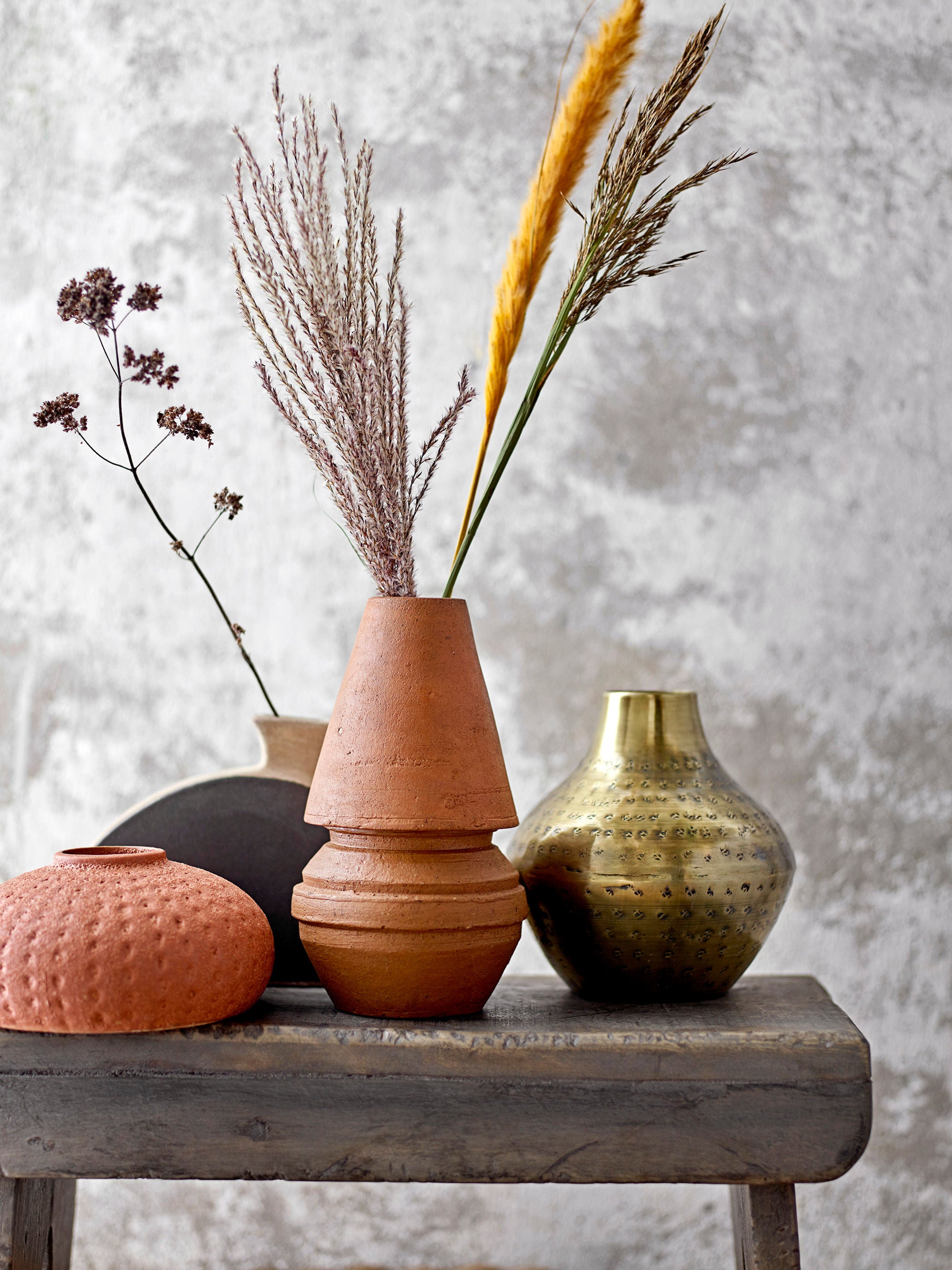 Deko-Vase "Nezha" Schwarz Terrakotta