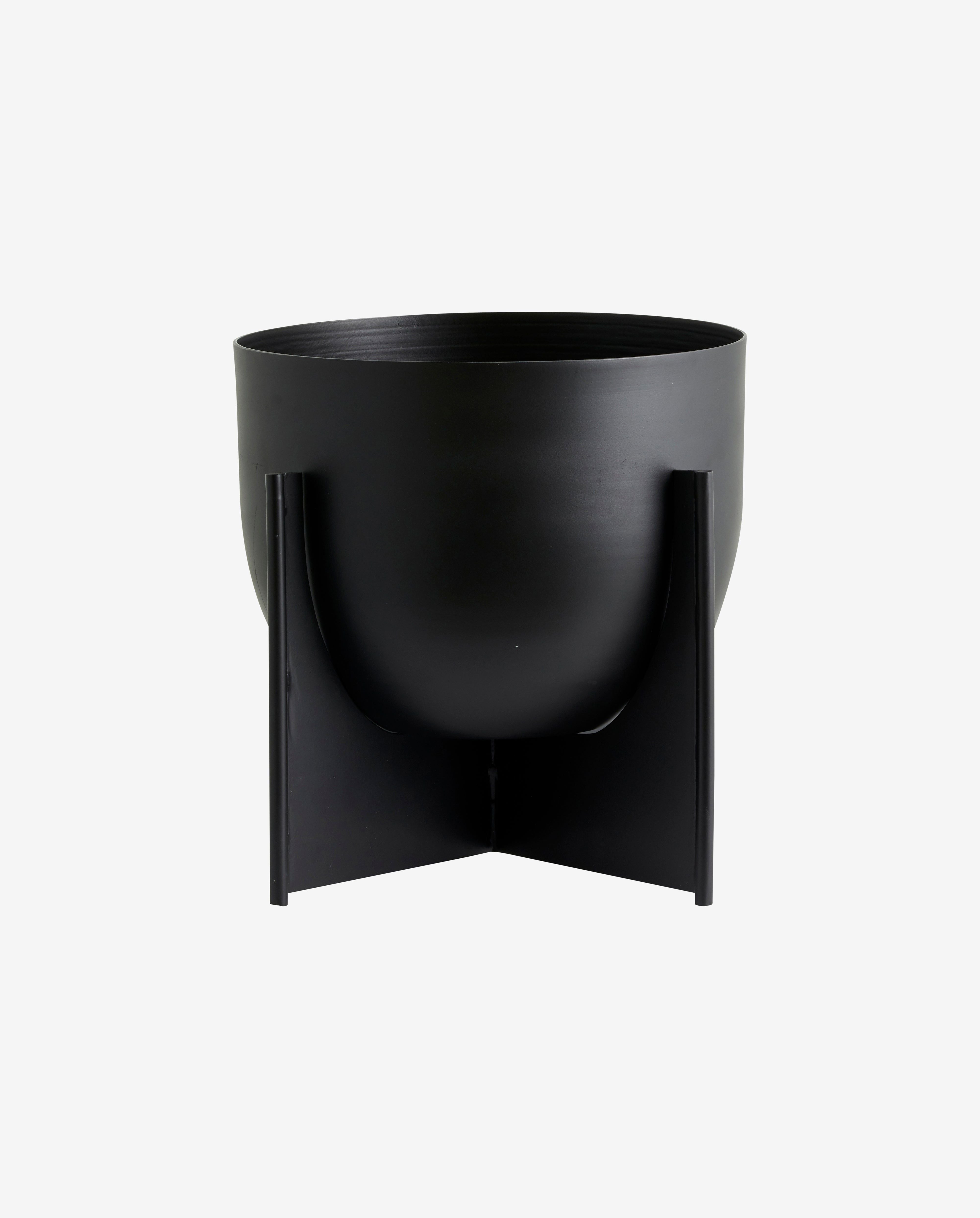 Übertopf "CACELA" S Aluminium Anthrazit