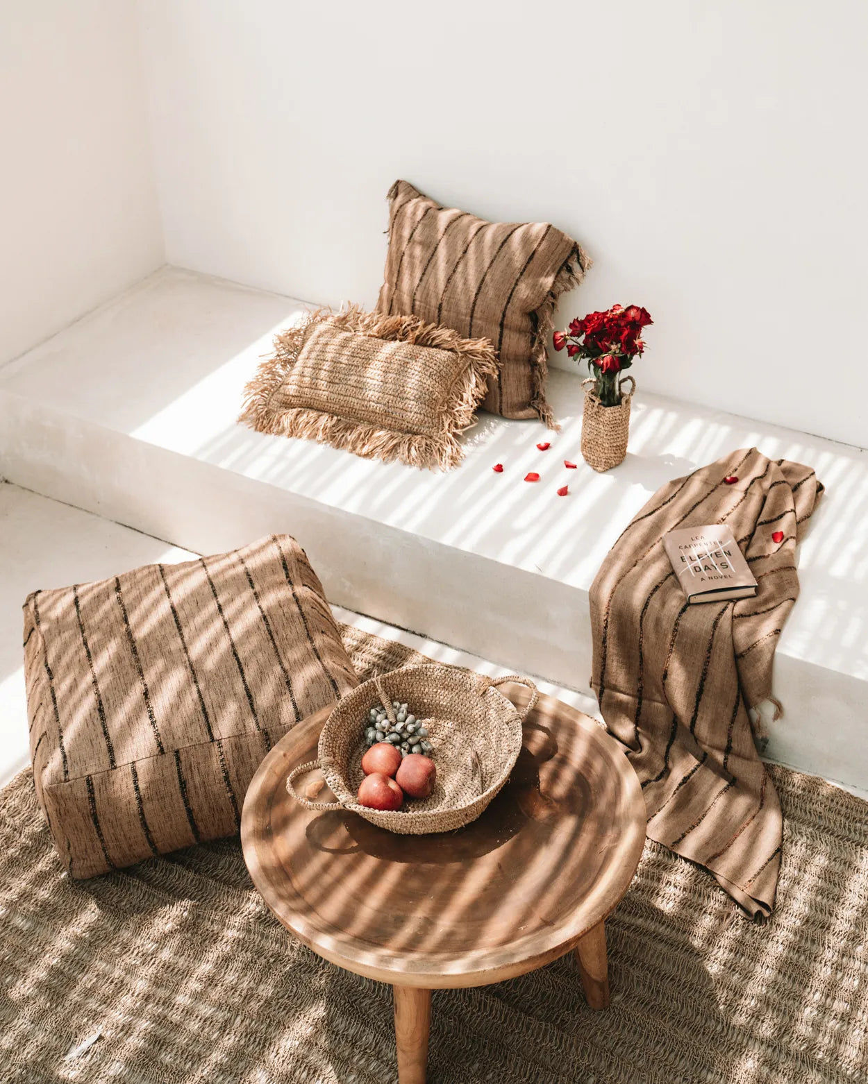 Bedspread "The S'il vous Plaid" Beige Black