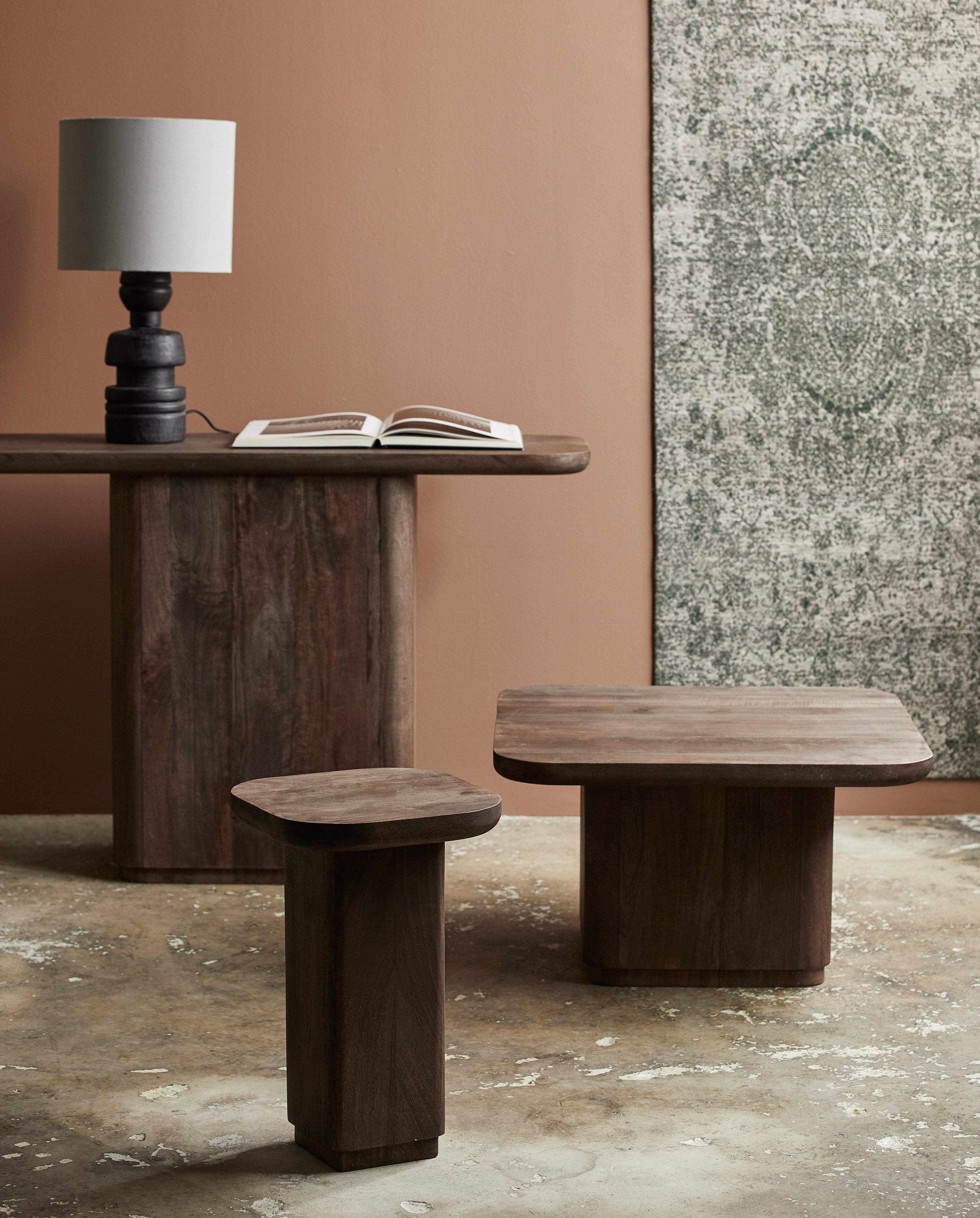 Coffee table "TOKE" dark brown 