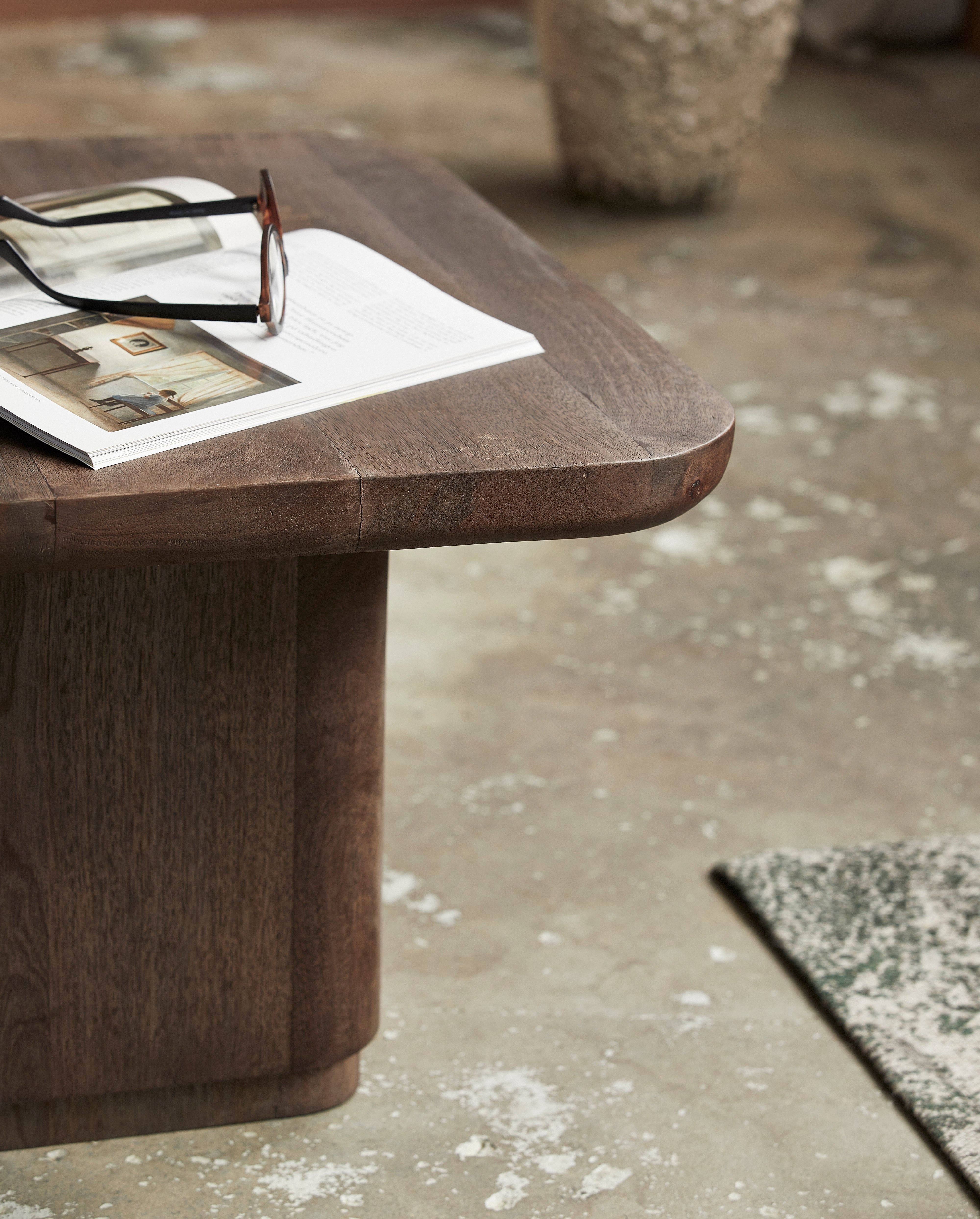 Coffee table "TOKE" dark brown 