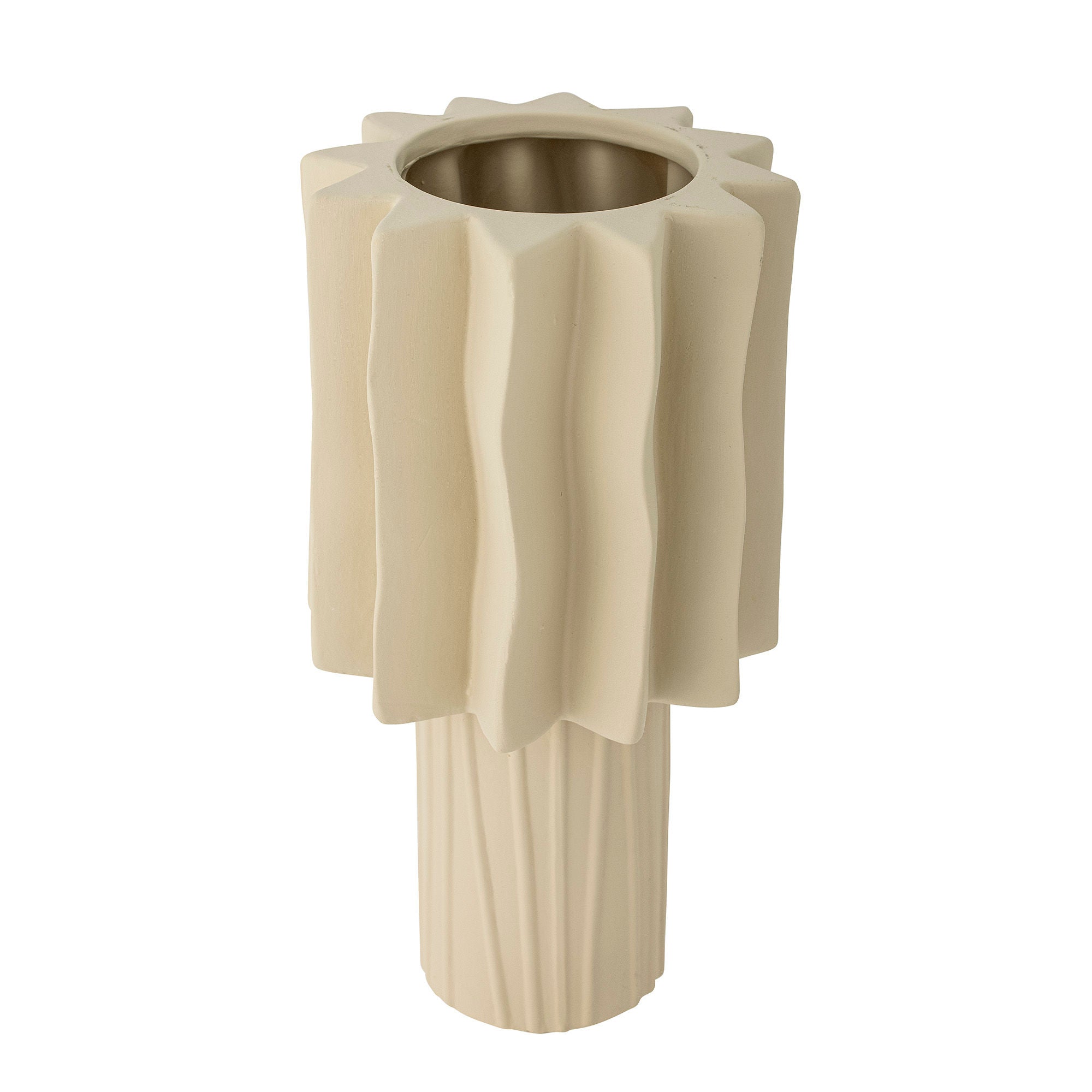Vase "Pethrine" natural stoneware