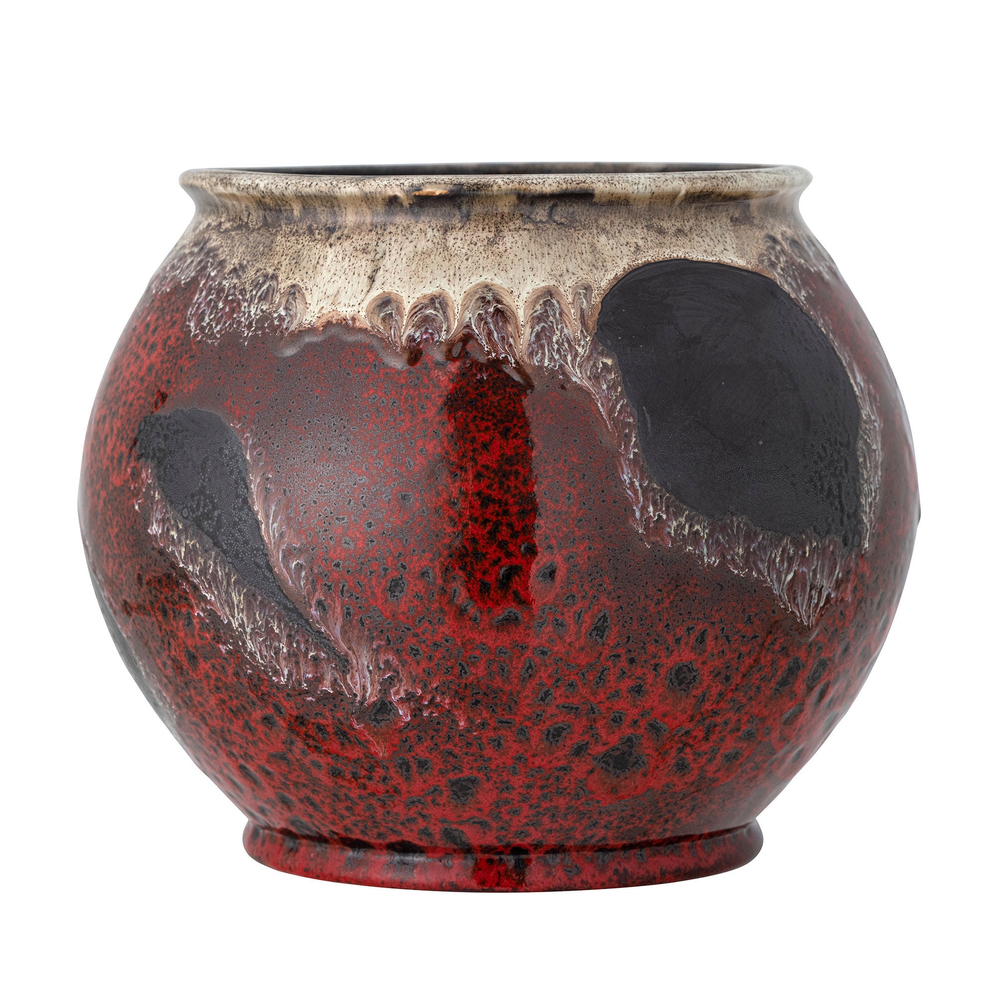 Blumentopf "Souha" Rot Steingut